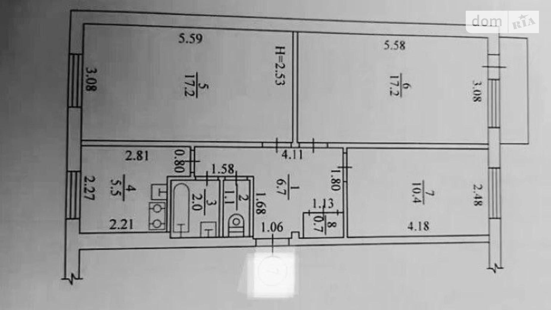 Продается 3-комнатная квартира 61 кв. м в Харькове, ул. Светлая, 8А - фото 2