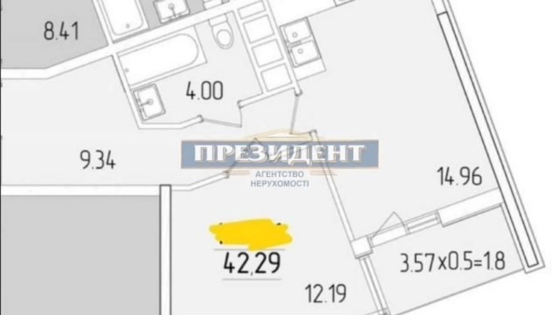 Продається 1-кімнатна квартира 42.5 кв. м у Одесі, вул. Краснова - фото 3