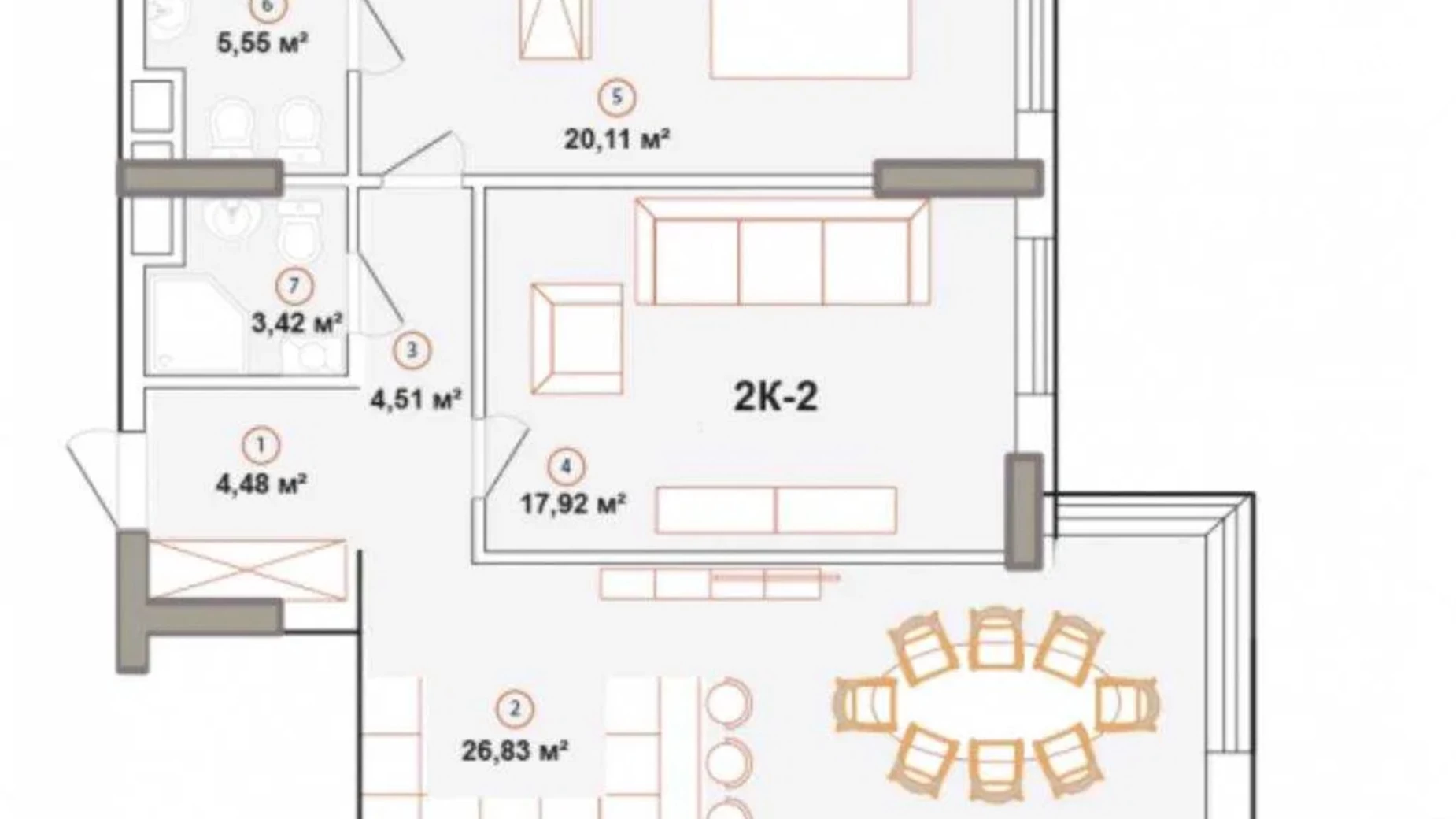 Продается 2-комнатная квартира 83 кв. м в Киеве, вул. Зверинецкая, 70А - фото 2