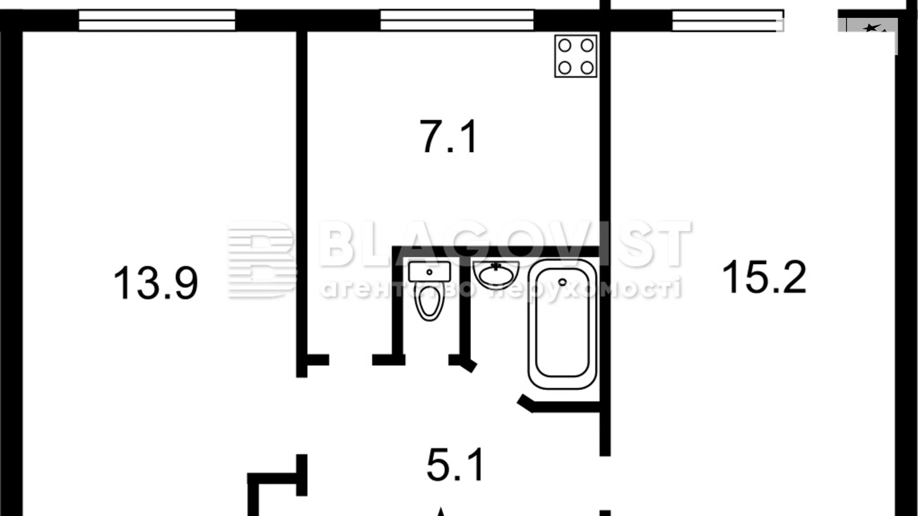 Продается 2-комнатная квартира 87 кв. м в Киеве, ул. Голосеевская, 13Б - фото 2
