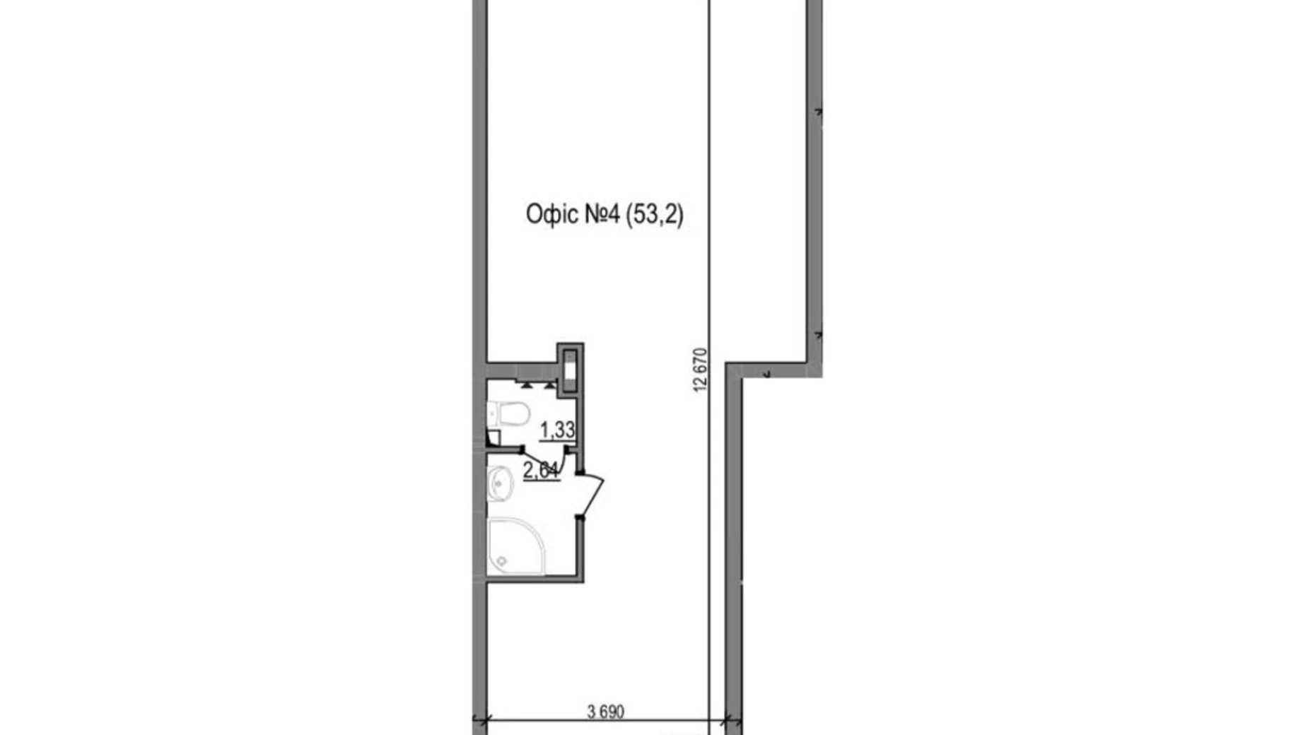 Продається офіс 53 кв. м в бізнес-центрі, цена: 55650 $ - фото 2