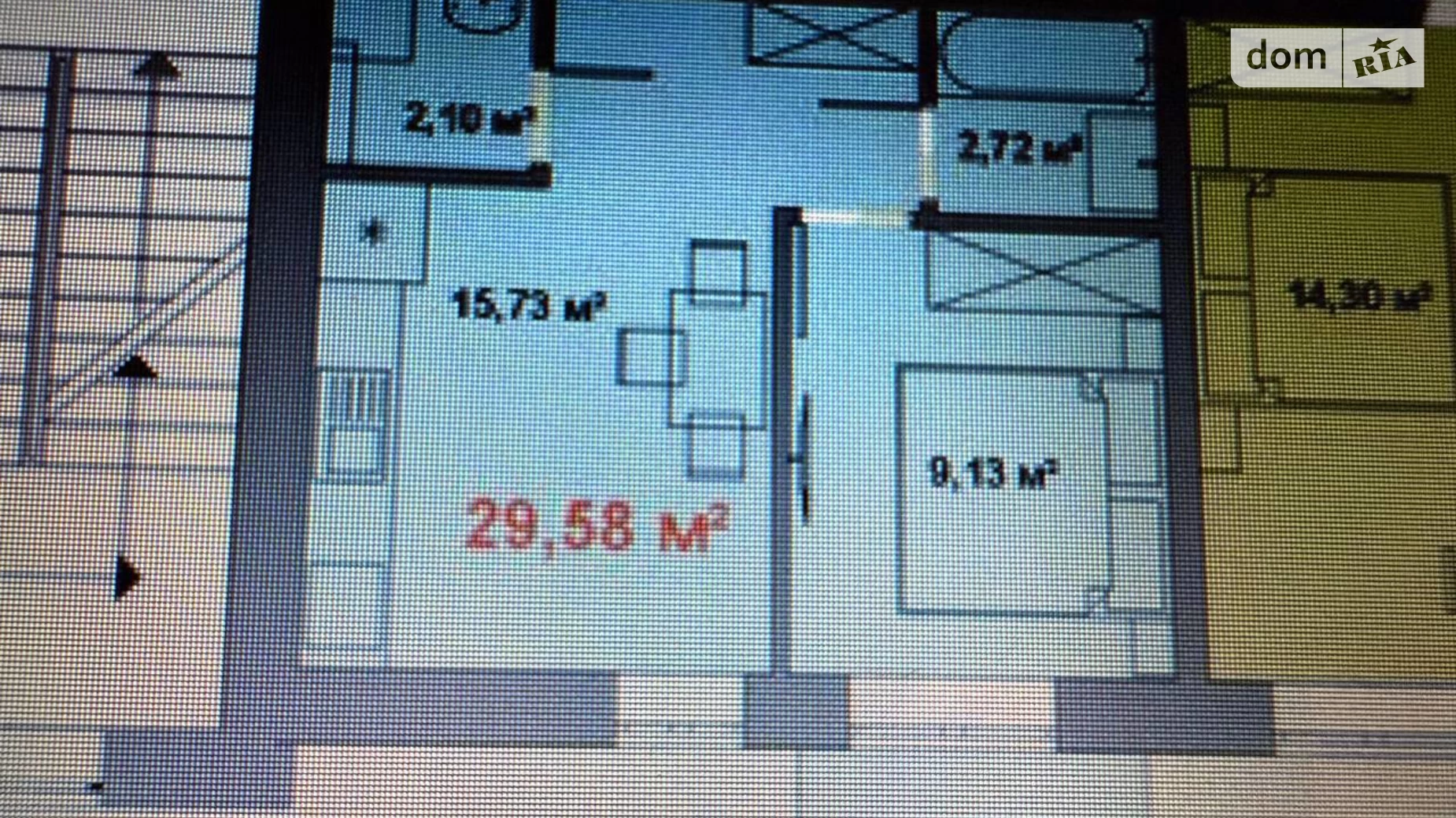 Продается 1-комнатная квартира 30 кв. м в Ивано-Франковске, ул. Урожайная, 2 - фото 3