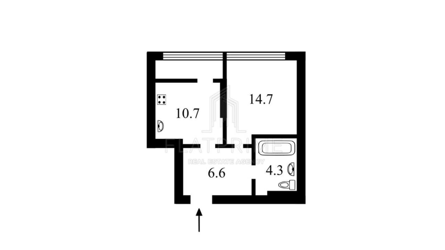 Продается 1-комнатная квартира 41 кв. м в Киеве, ул. Всеволода Змиенко, 34/21 - фото 5