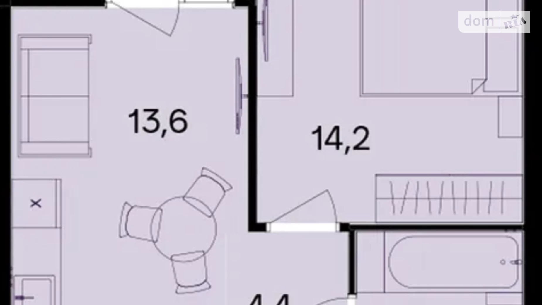 Продается 1-комнатная квартира 41.6 кв. м в Виннице, ул. Левка Лукьяненко(Ватутина) - фото 2
