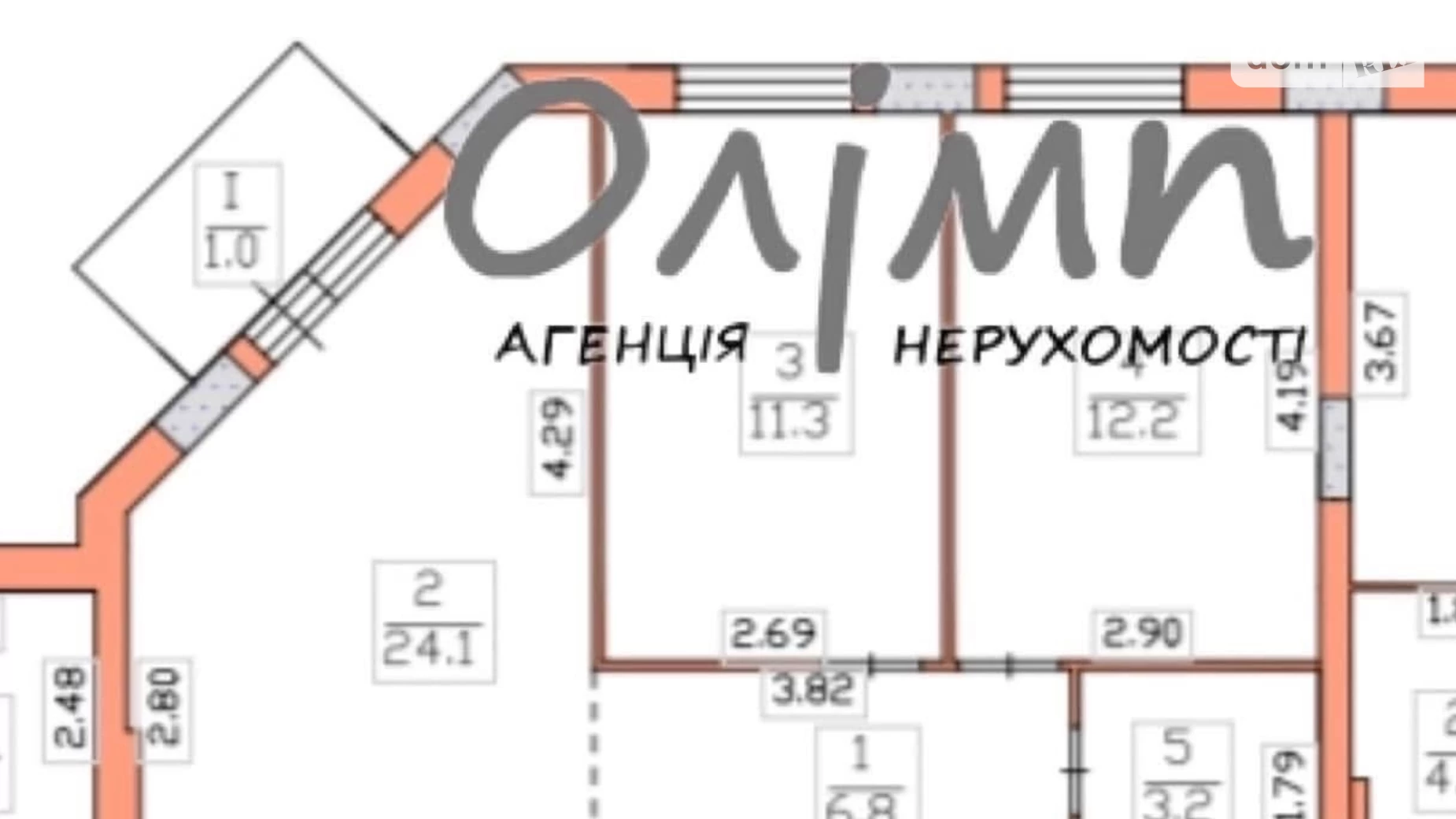 2-кімнатна квартира 58 кв. м у Тернополі, вул. Польового Омеляна - фото 2