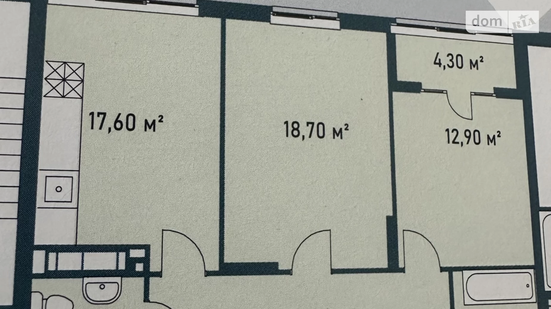 Продается 2-комнатная квартира 73.3 кв. м в Киеве, ул. Воскресенская, 2В - фото 3