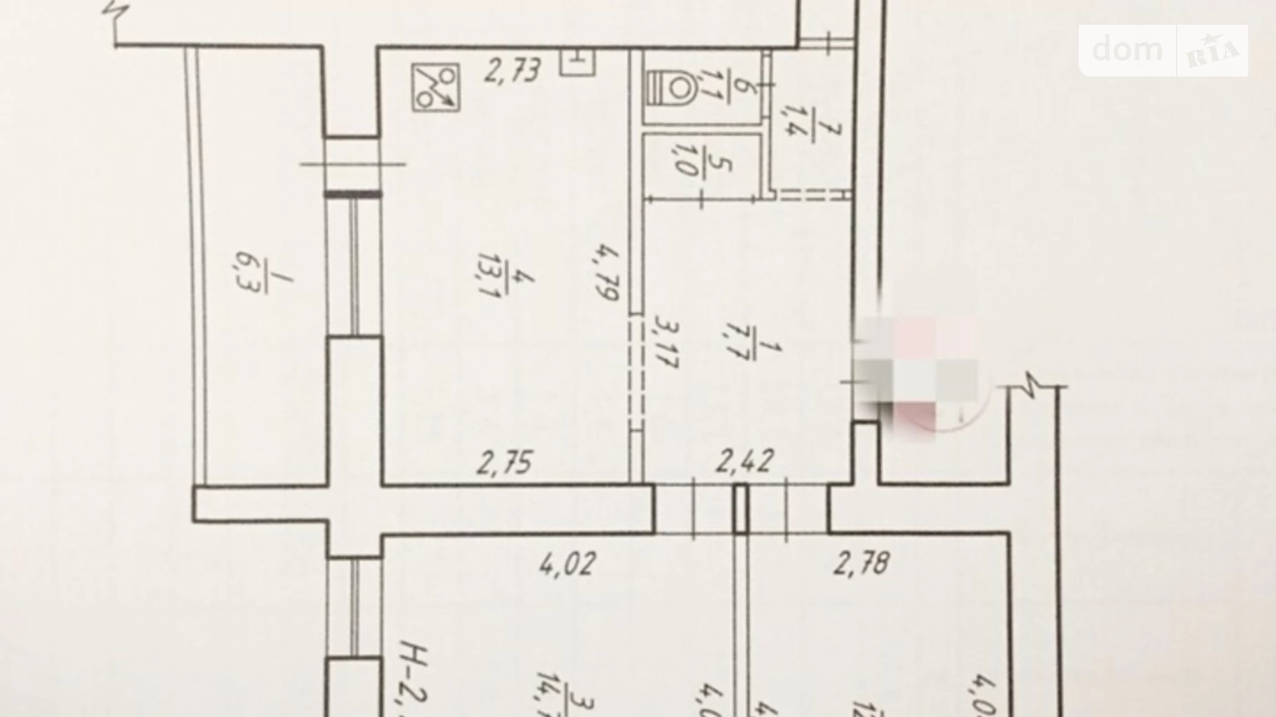 Продається 2-кімнатна квартира 60.25 кв. м у Сумах, вул. Харківська, 3/1 - фото 4