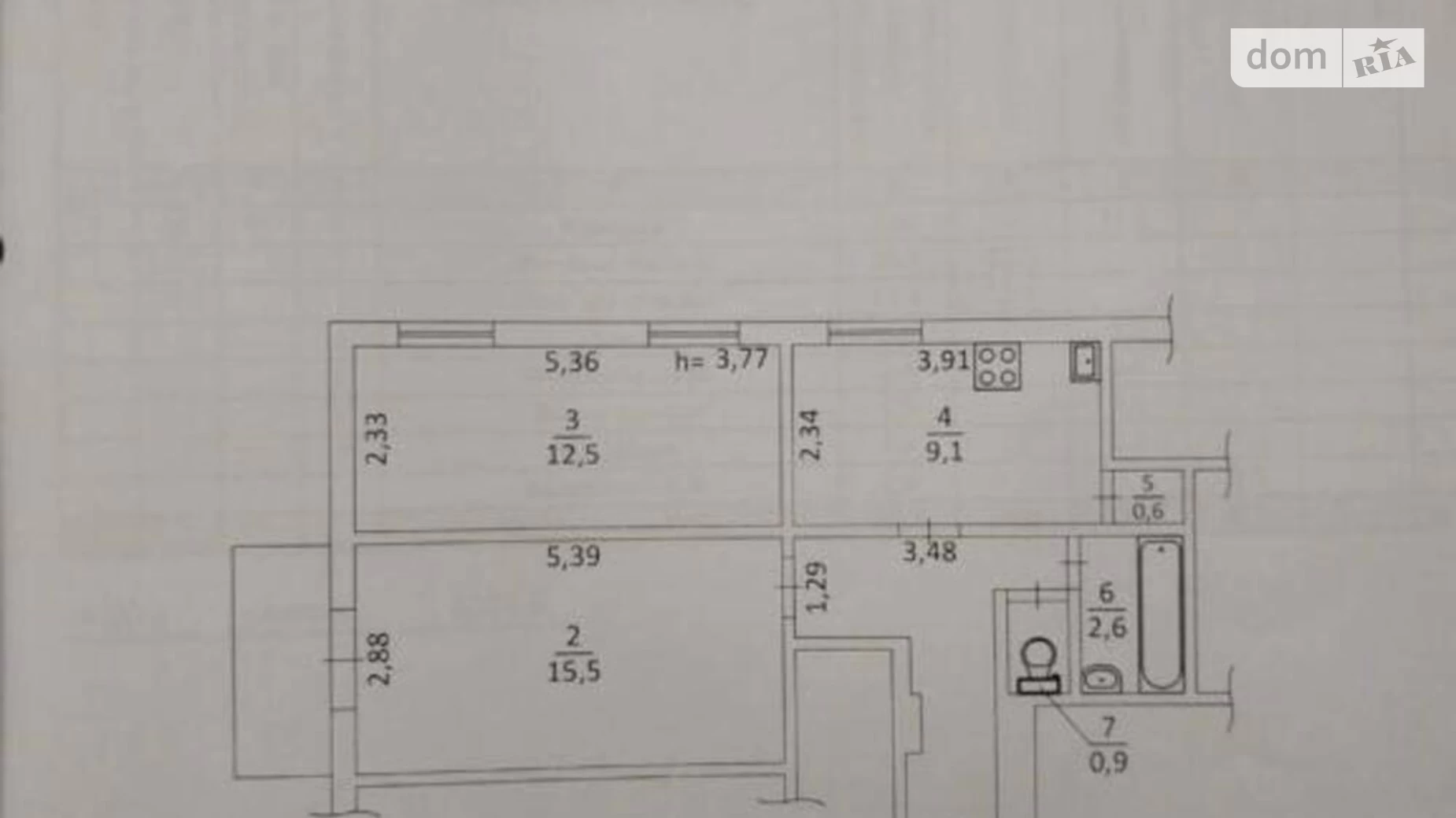 Продается 2-комнатная квартира 52 кв. м в Киеве, вул. Большая Житомирская, 4В - фото 2