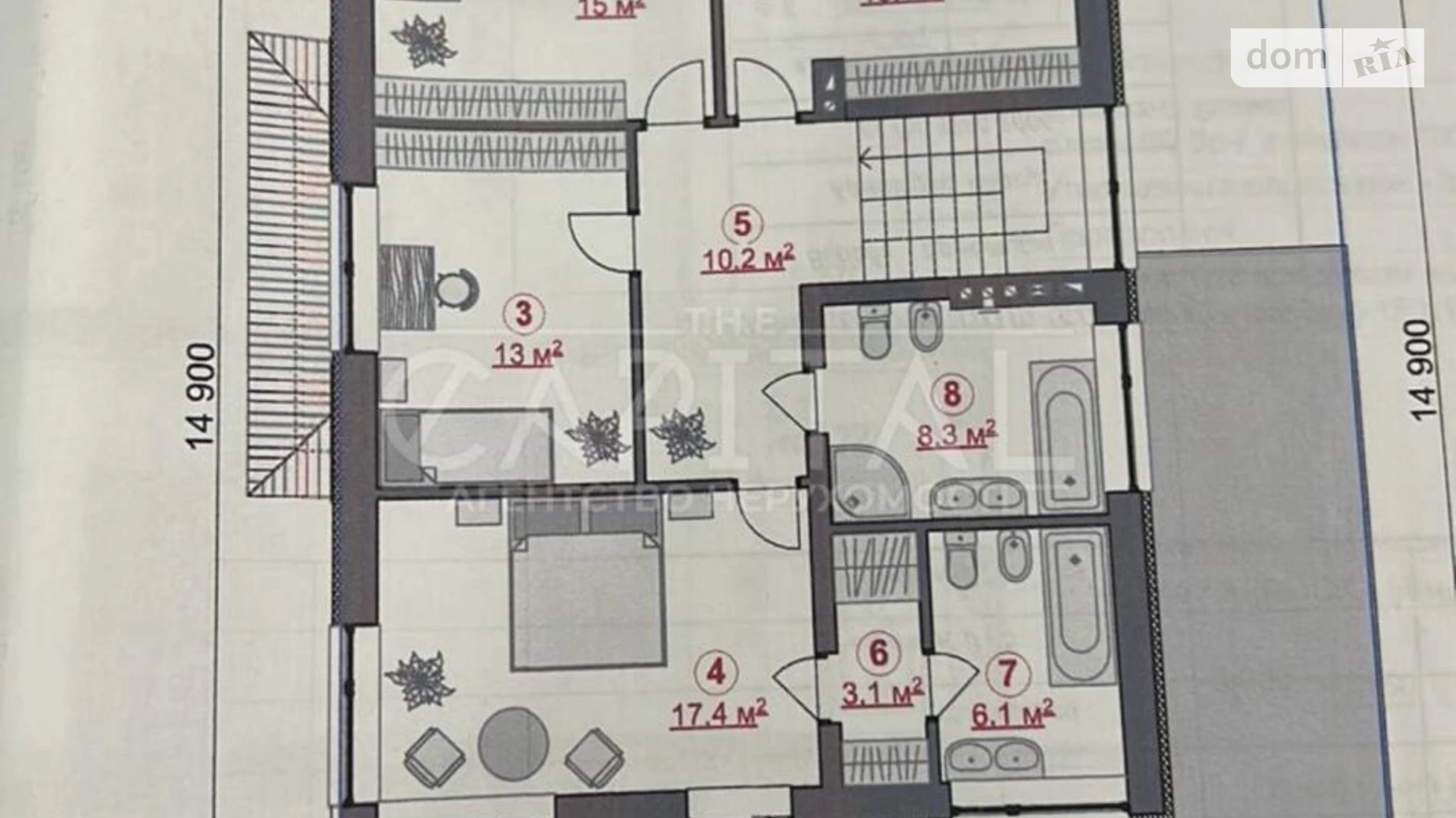 Продается дом на 2 этажа 214 кв. м с балконом, цена: 160000 $ - фото 3