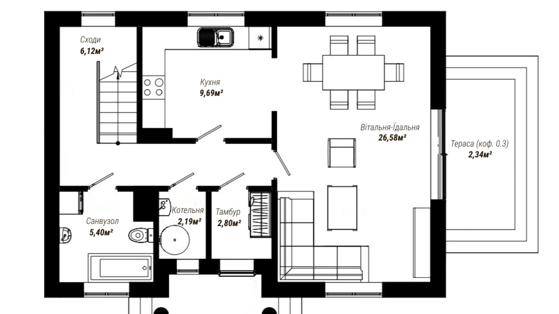 Продается дом на 2 этажа 120 кв. м с гаражом, цена: 110000 $ - фото 5