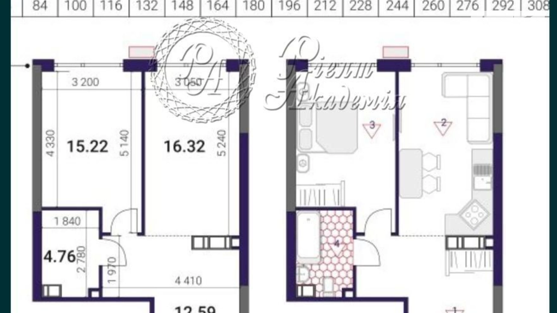 Продается 1-комнатная квартира 49 кв. м в Киеве, ул. Причальная, 10 - фото 3