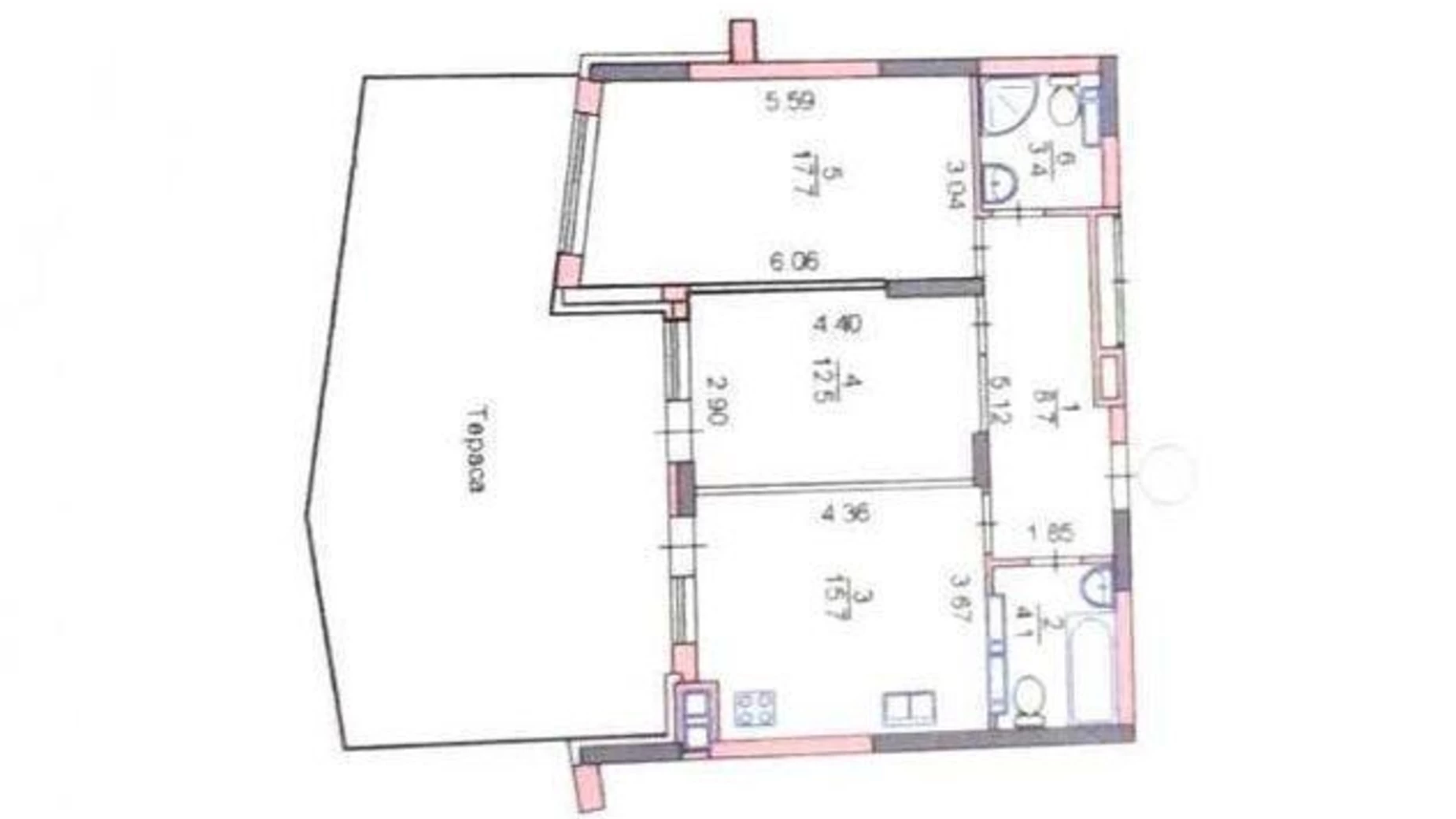 Продается 2-комнатная квартира 75 кв. м в Киеве, ул. Дубищанская, 10 - фото 5