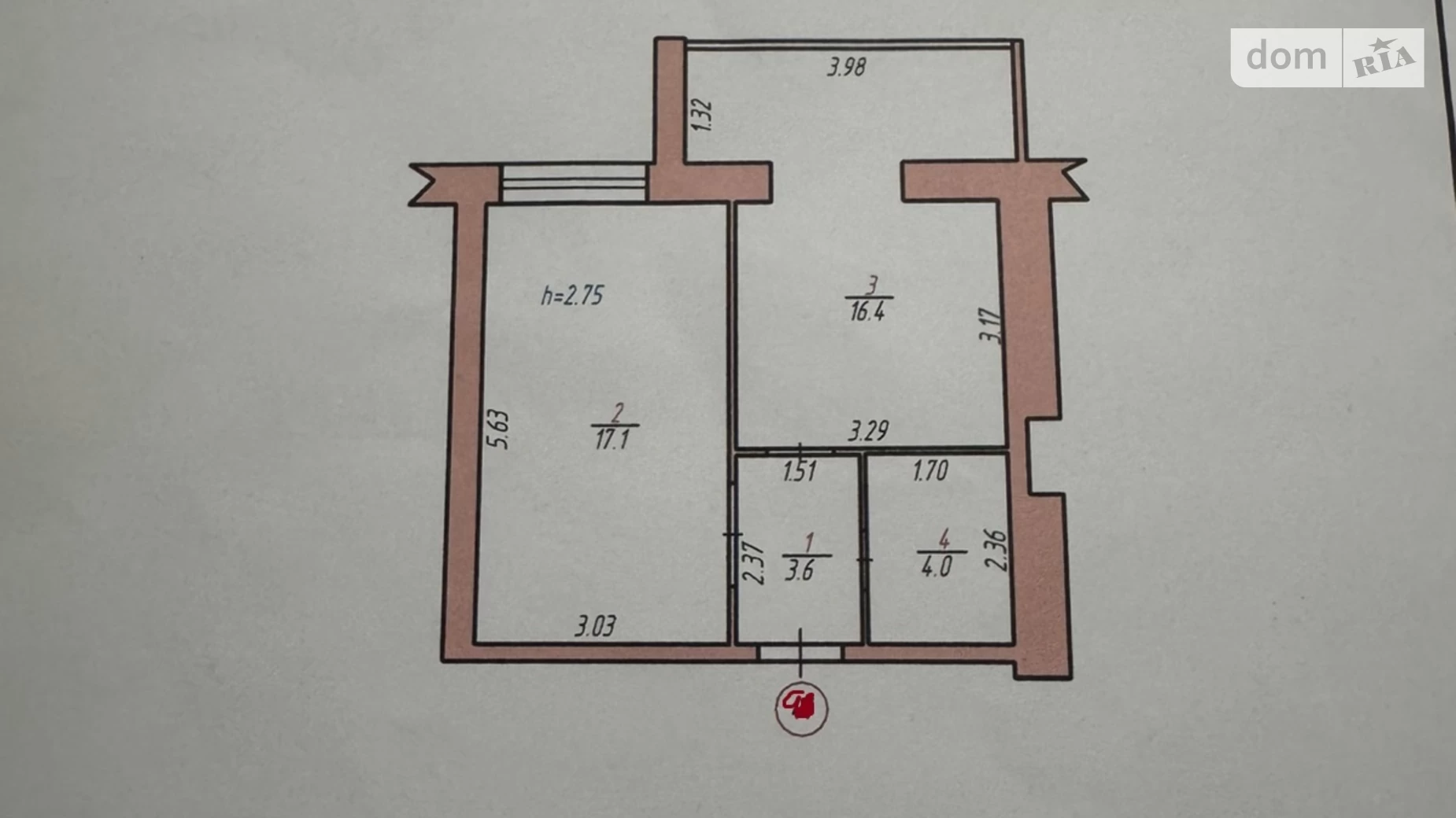 Продається 1-кімнатна квартира 41 кв. м у Хмельницькому, вул. Болбочана Петра, 3/2А - фото 5