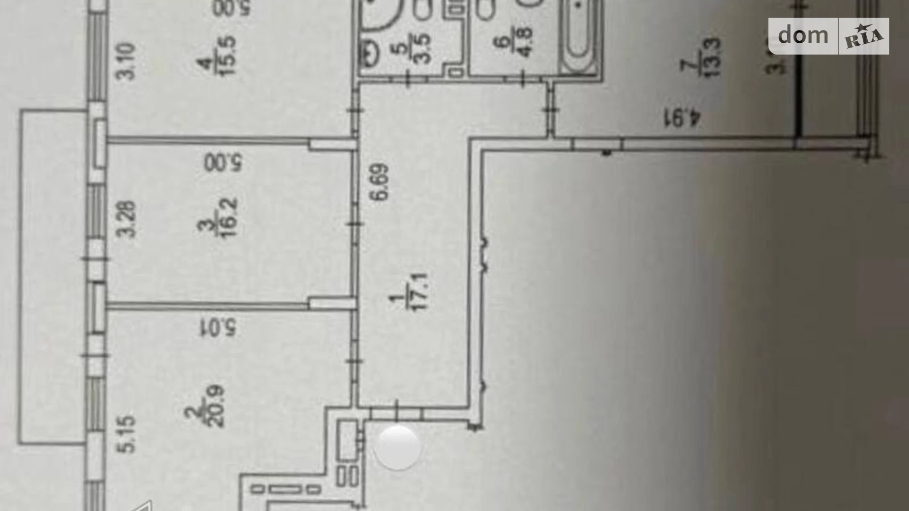 Продается 3-комнатная квартира 97 кв. м в Киеве, ул. Александра Олеся, 3 - фото 5