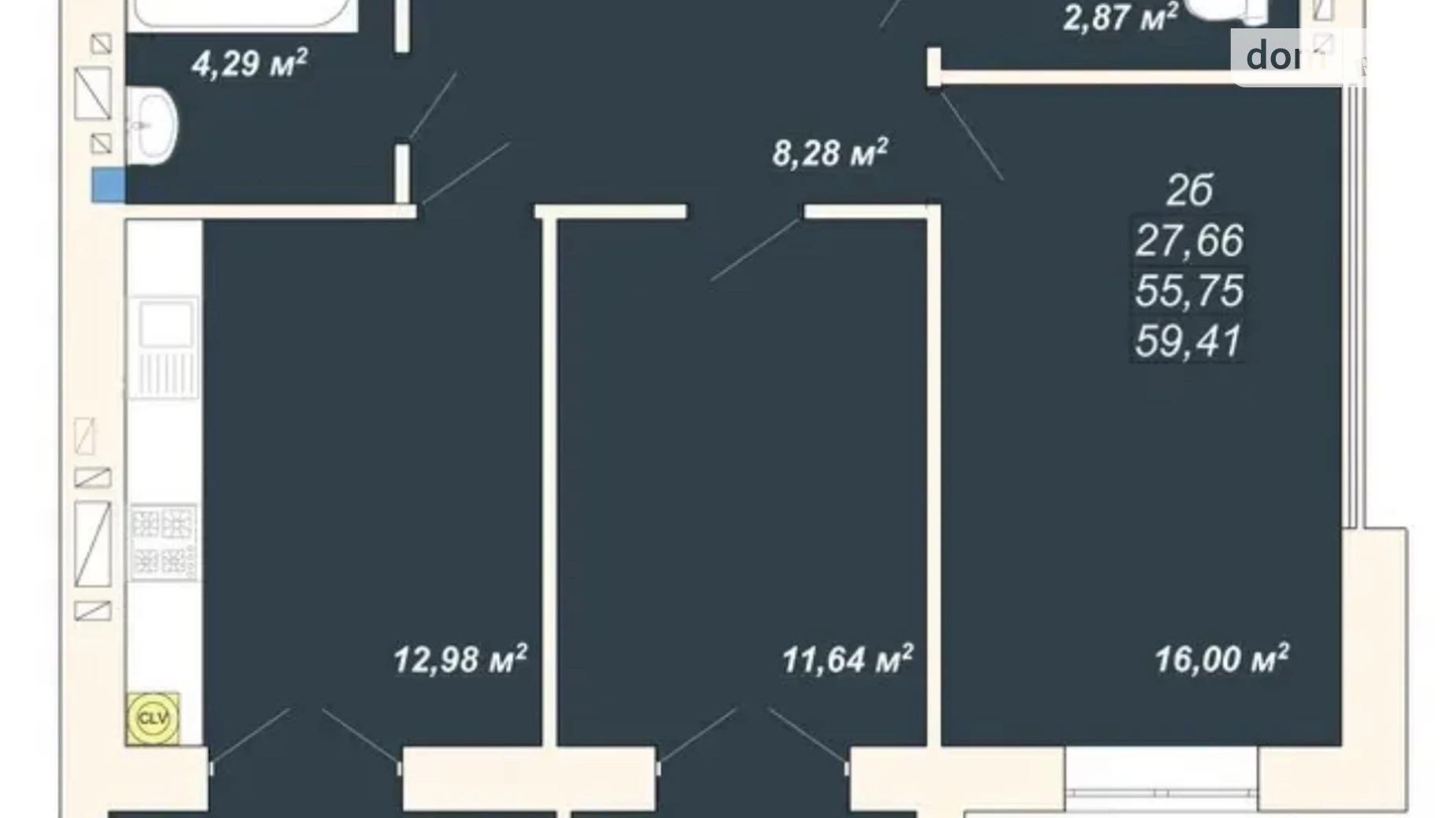 Продается 2-комнатная квартира 60 кв. м в Ивано-Франковске, ул. Ленкавского, 4А - фото 5