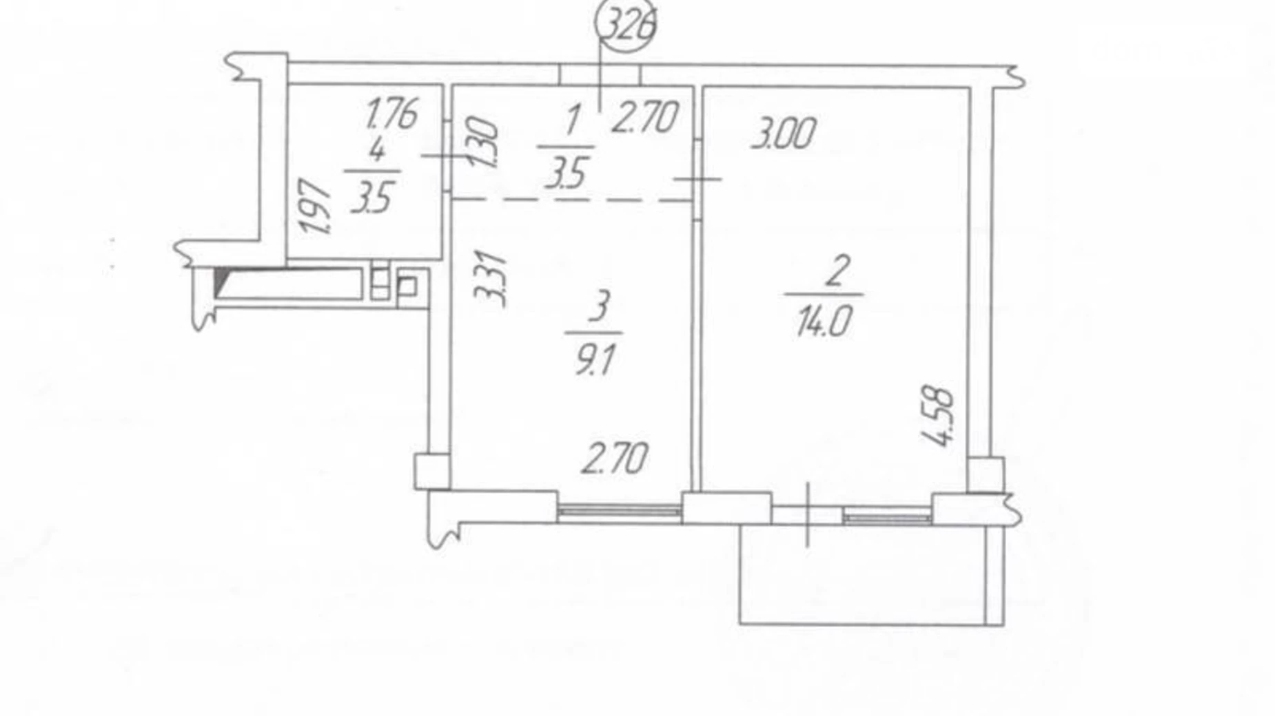 Продається 1-кімнатна квартира 31.2 кв. м у Одесі, цена: 42750 $ - фото 3