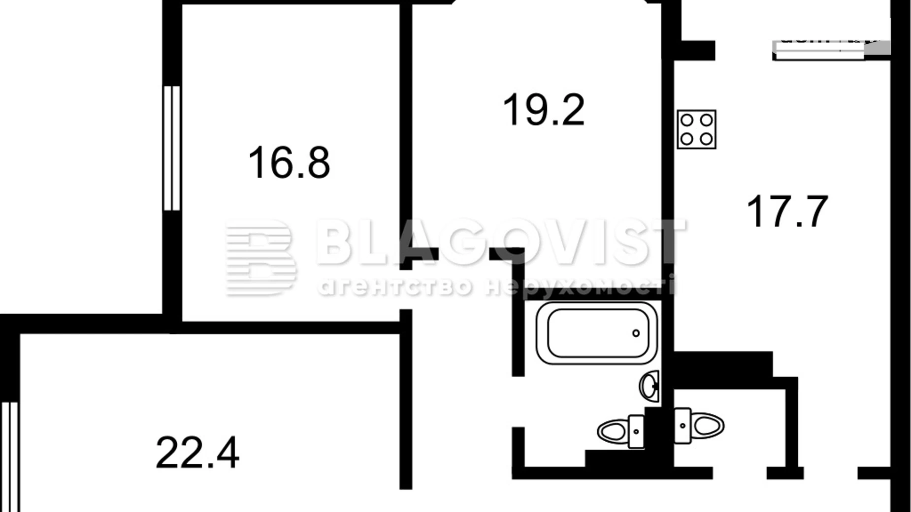 Продается 3-комнатная квартира 103.5 кв. м в Киеве, ул. Бориспольская, 4 - фото 2