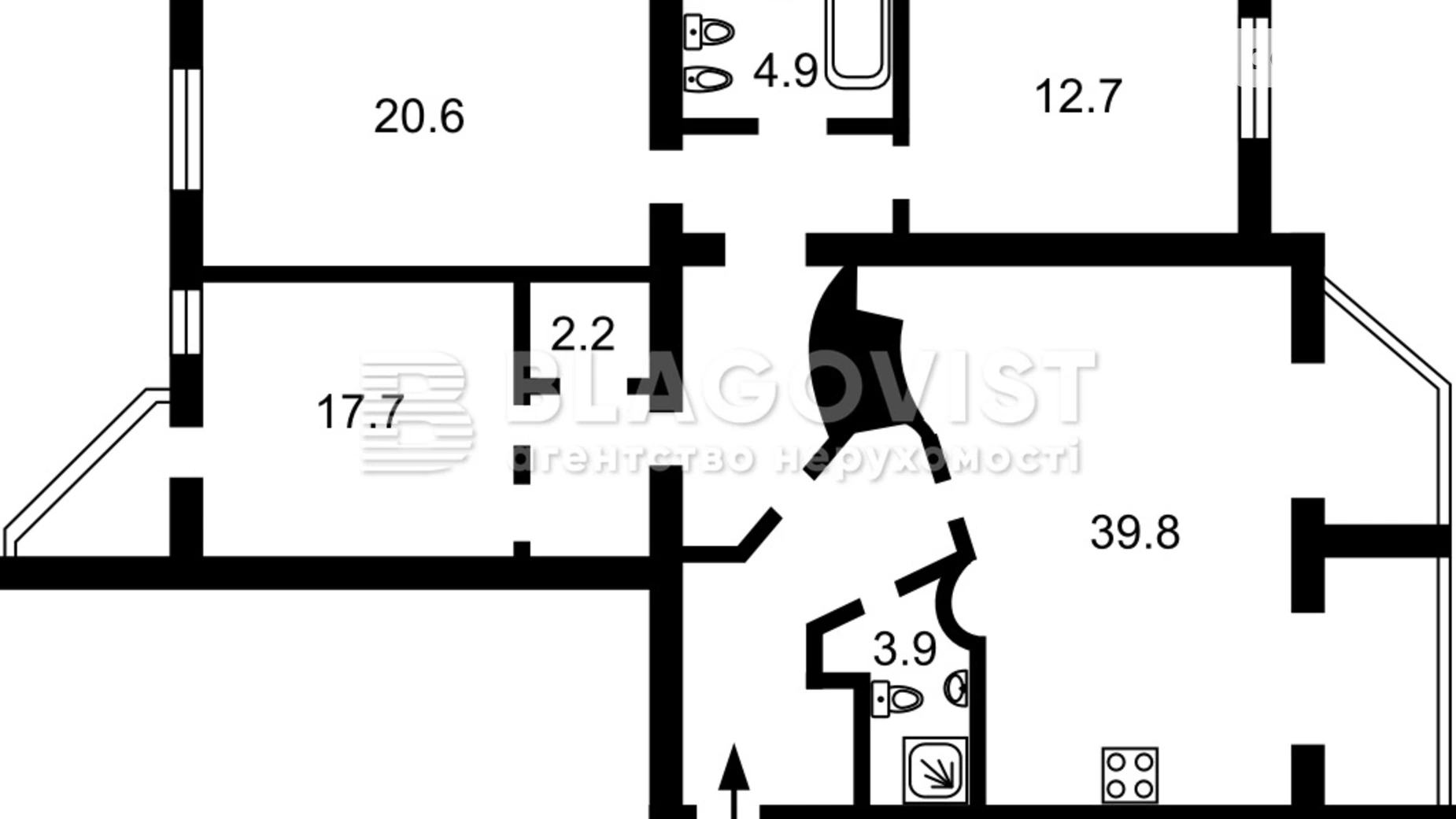 Продается 4-комнатная квартира 122 кв. м в Киеве, ул. Юлии Здановской(Михаила Ломоносова), 60/5 - фото 2
