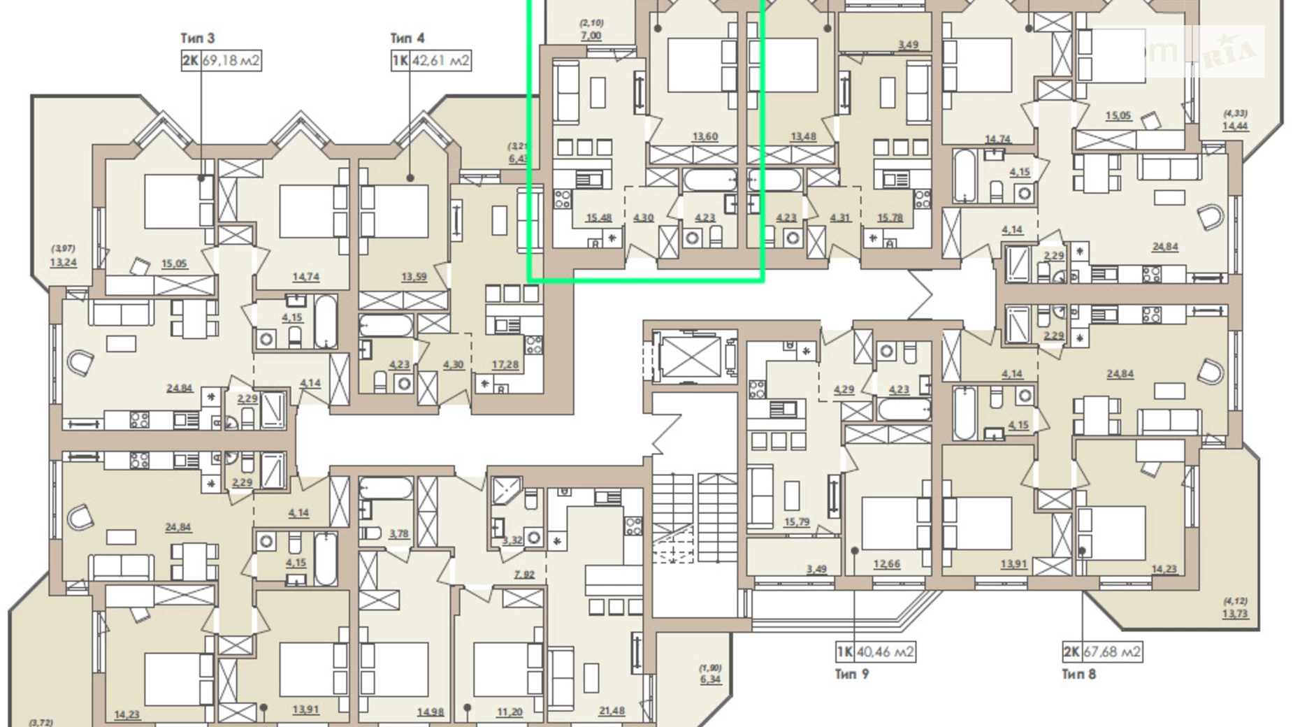 Продается 1-комнатная квартира 39.7 кв. м в Виннице, Барское шоссе, 1А - фото 5
