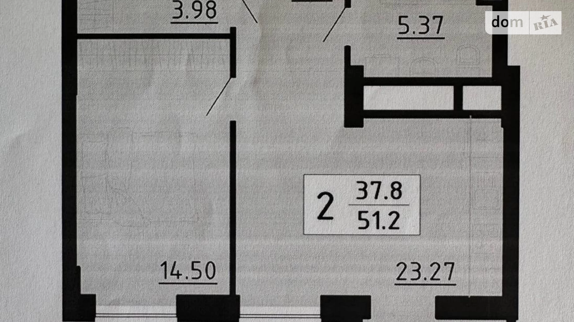 2-кімнатна квартира 51.2 кв. м у Тернополі, вул. Енергетична, 5 - фото 2