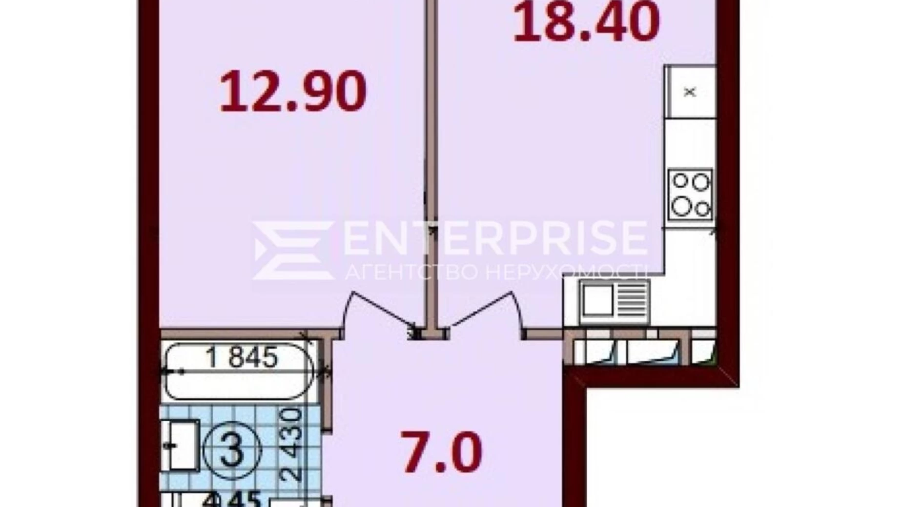 Продається 1-кімнатна квартира 47.2 кв. м у Києві, просп. Європейського Союзу(Правди), 51 - фото 2