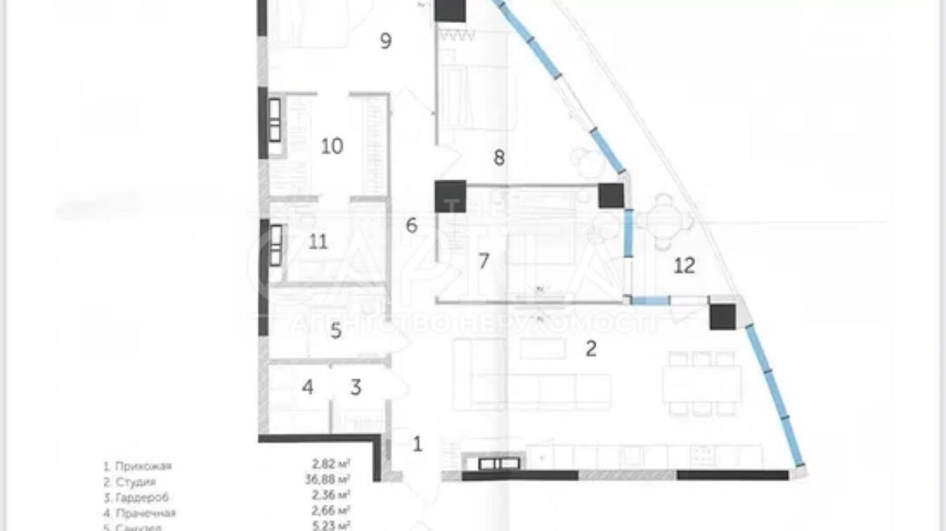 Продается 3-комнатная квартира 125 кв. м в Киеве, ул. Иоанна Павла II(Патриса Лумумбы), 12 - фото 4