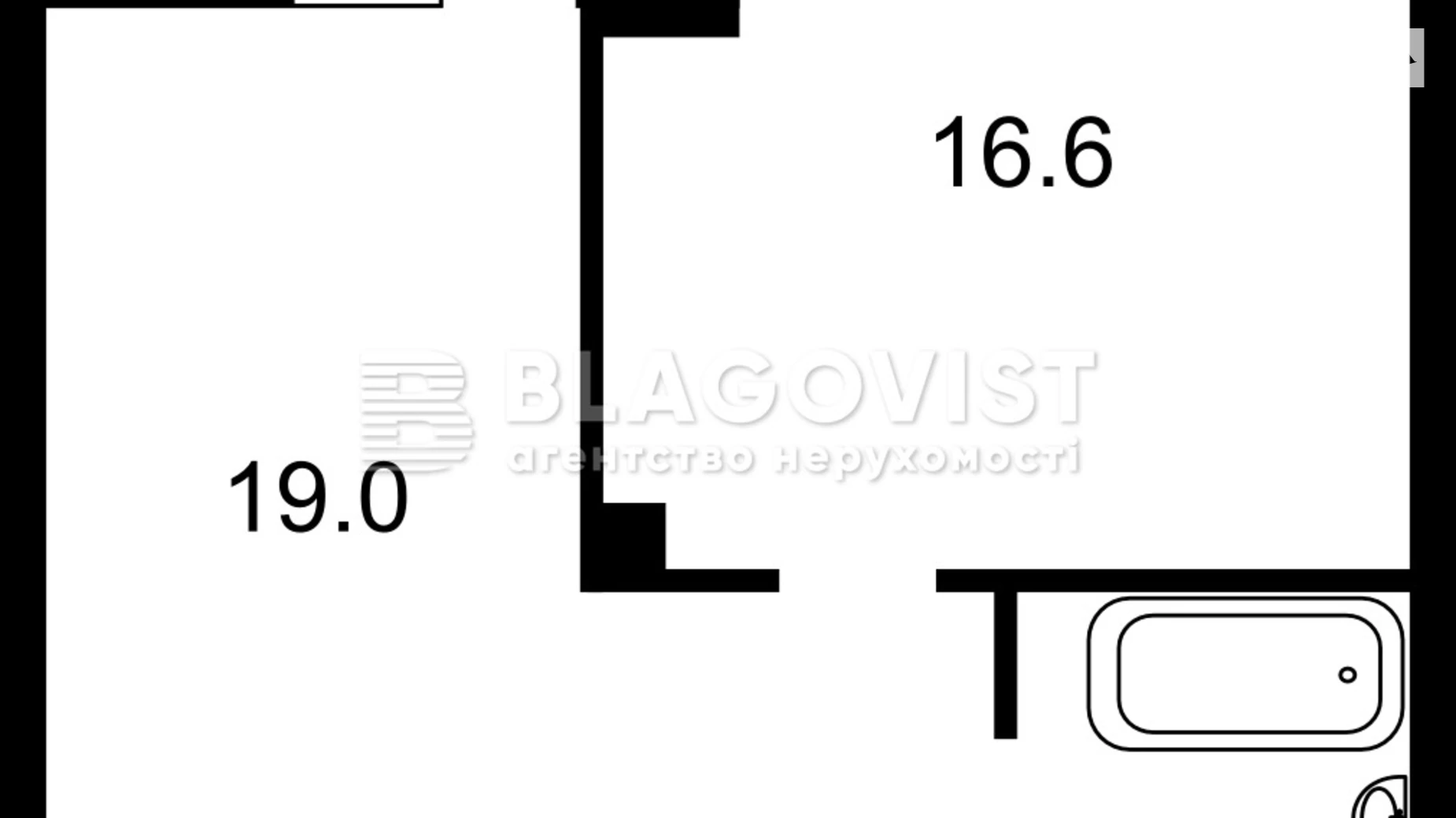 Продается 1-комнатная квартира 43 кв. м в Киеве, ул. Освиты, 16 - фото 2