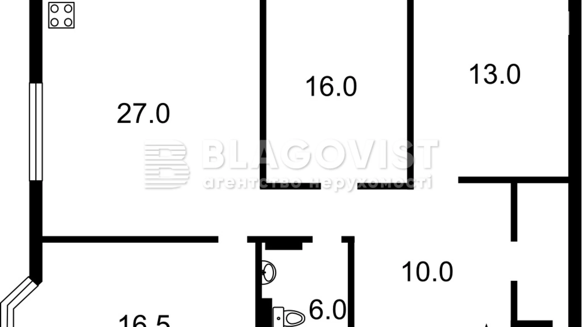 Продается 4-комнатная квартира 97 кв. м в Киеве, ул. Степана Руданского, 4-6 - фото 2