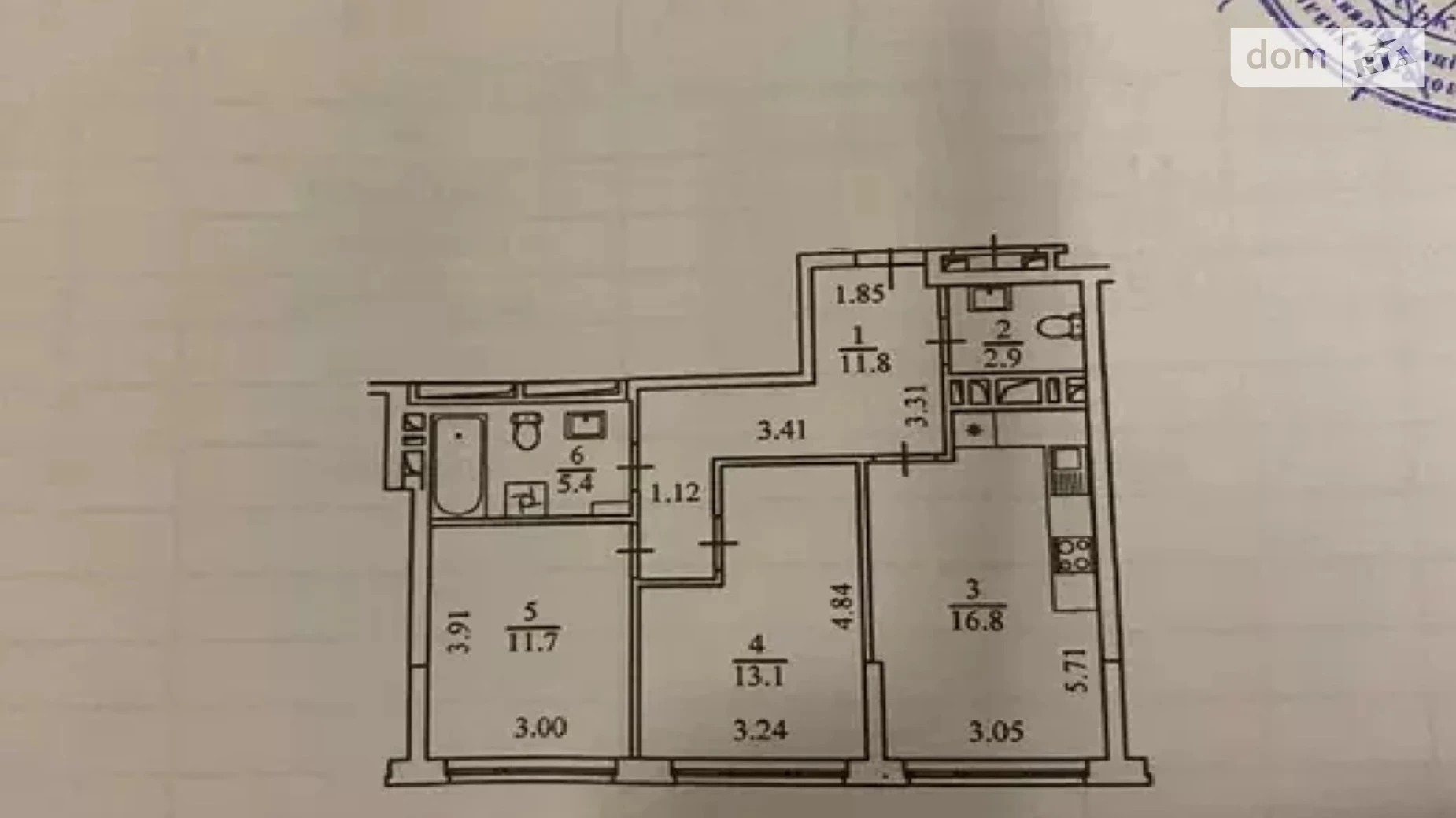 Продается 2-комнатная квартира 62 кв. м в Киеве, ул. Виктора Некрасова(Северо-Сырецкая), 6 - фото 5