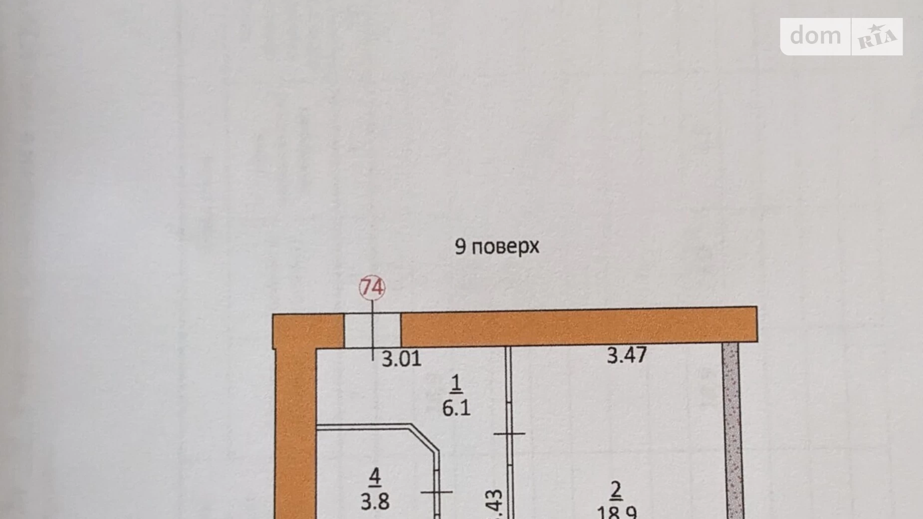 1-кімнатна квартира 39.4 кв. м у Тернополі, цена: 35000 $ - фото 2