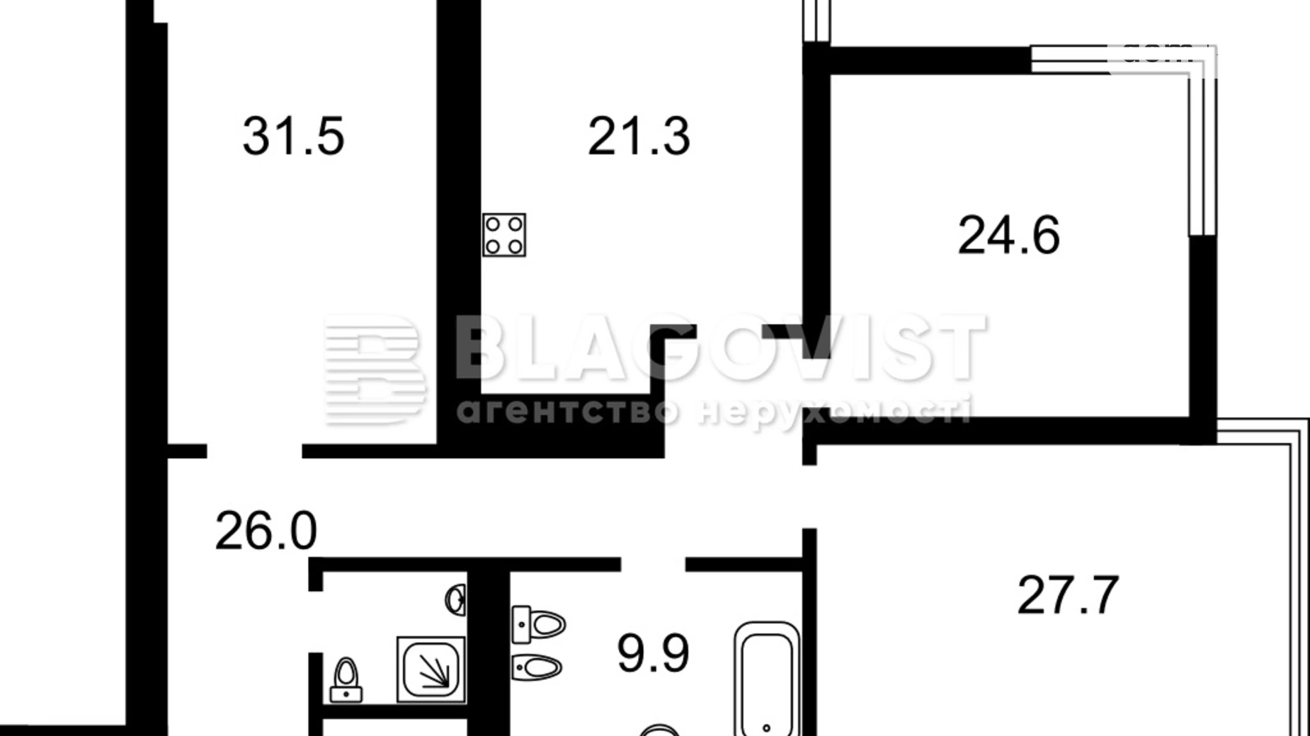 Продается 4-комнатная квартира 147 кв. м в Киеве, спуск Кловский, 7 - фото 2