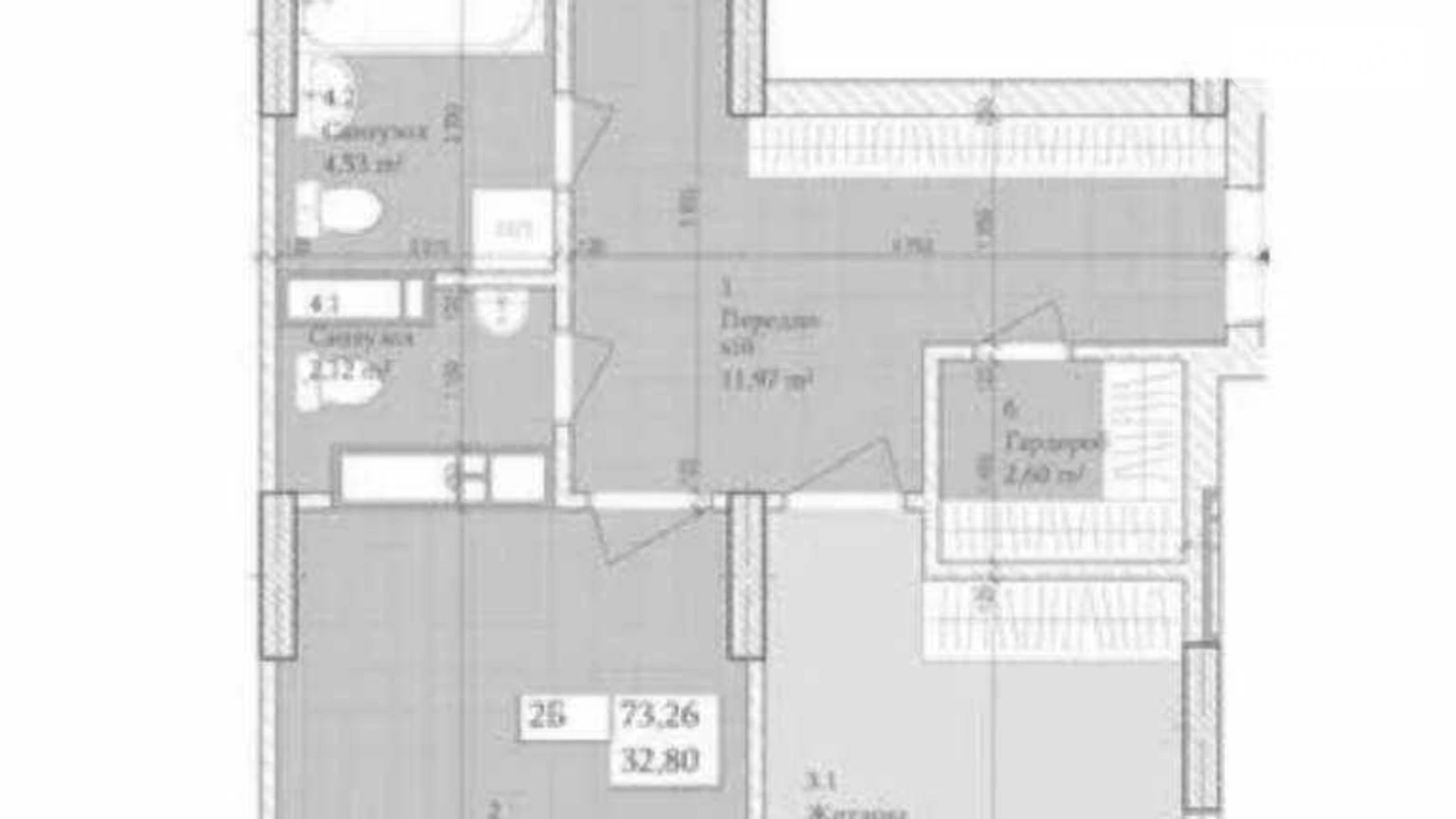 Продается 2-комнатная квартира 73 кв. м в Киеве, ул. Владимира Сосюры, 6 - фото 4