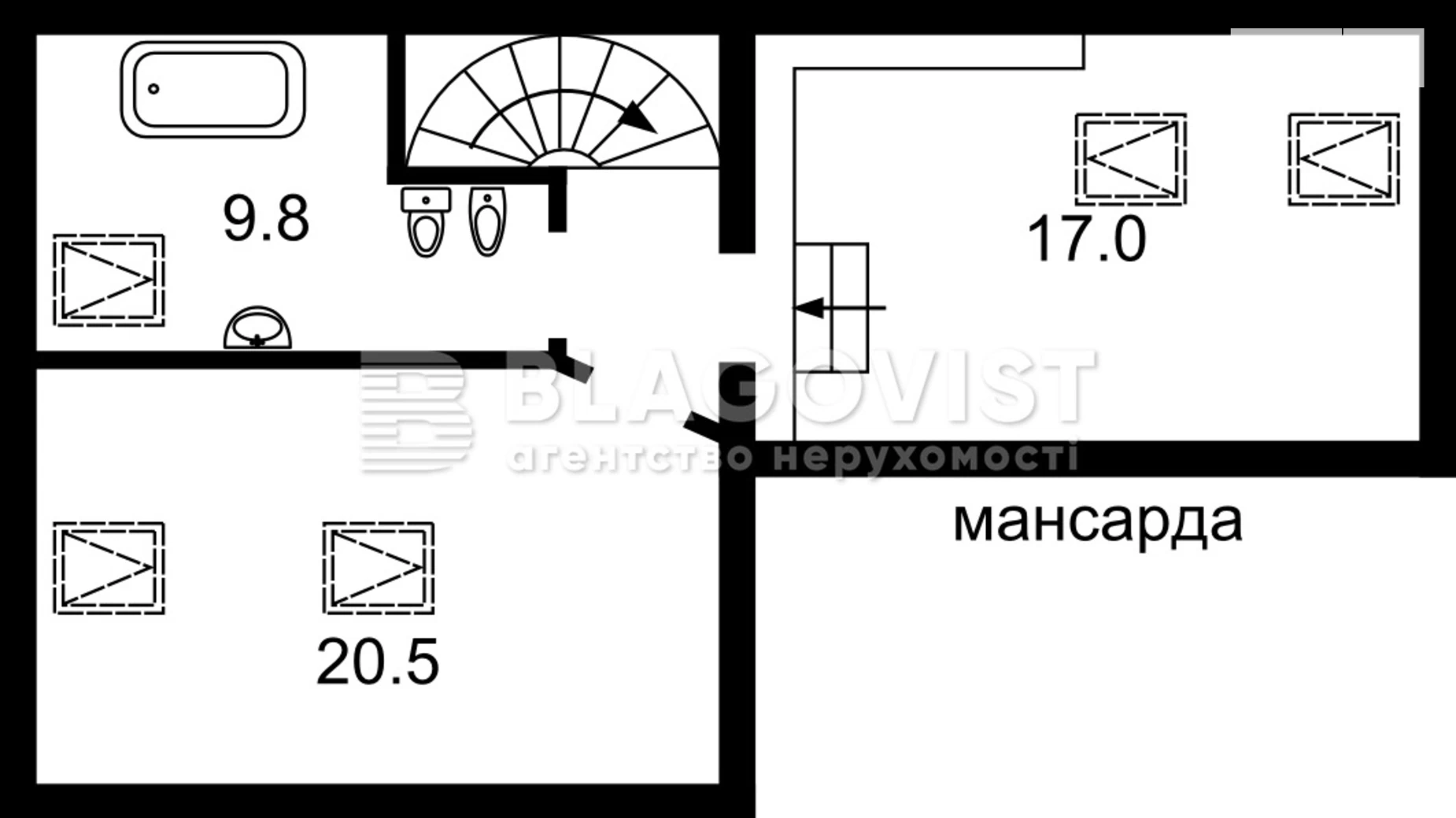 Продається 4-кімнатна квартира 124 кв. м у Києві, пров. Кріпосний, 4 - фото 2
