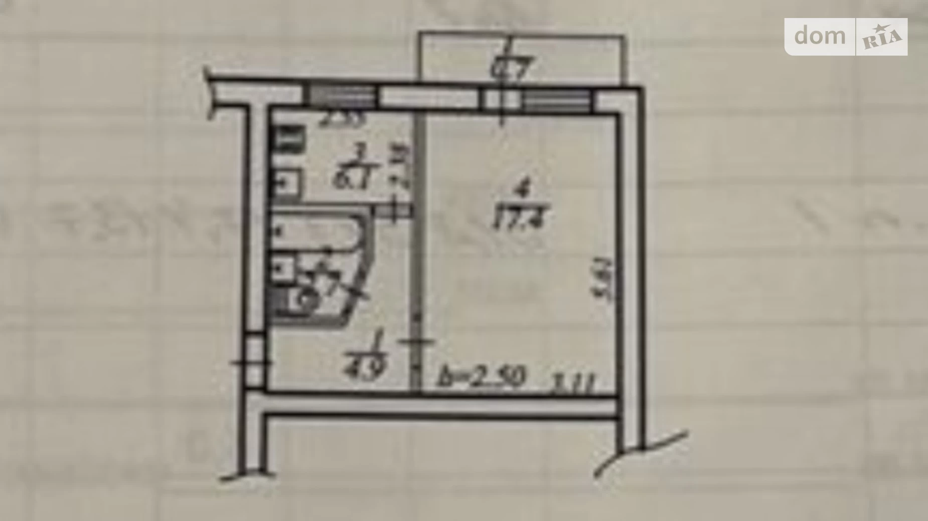 Продается 1-комнатная квартира 32 кв. м в Днепре, цена: 27000 $ - фото 3