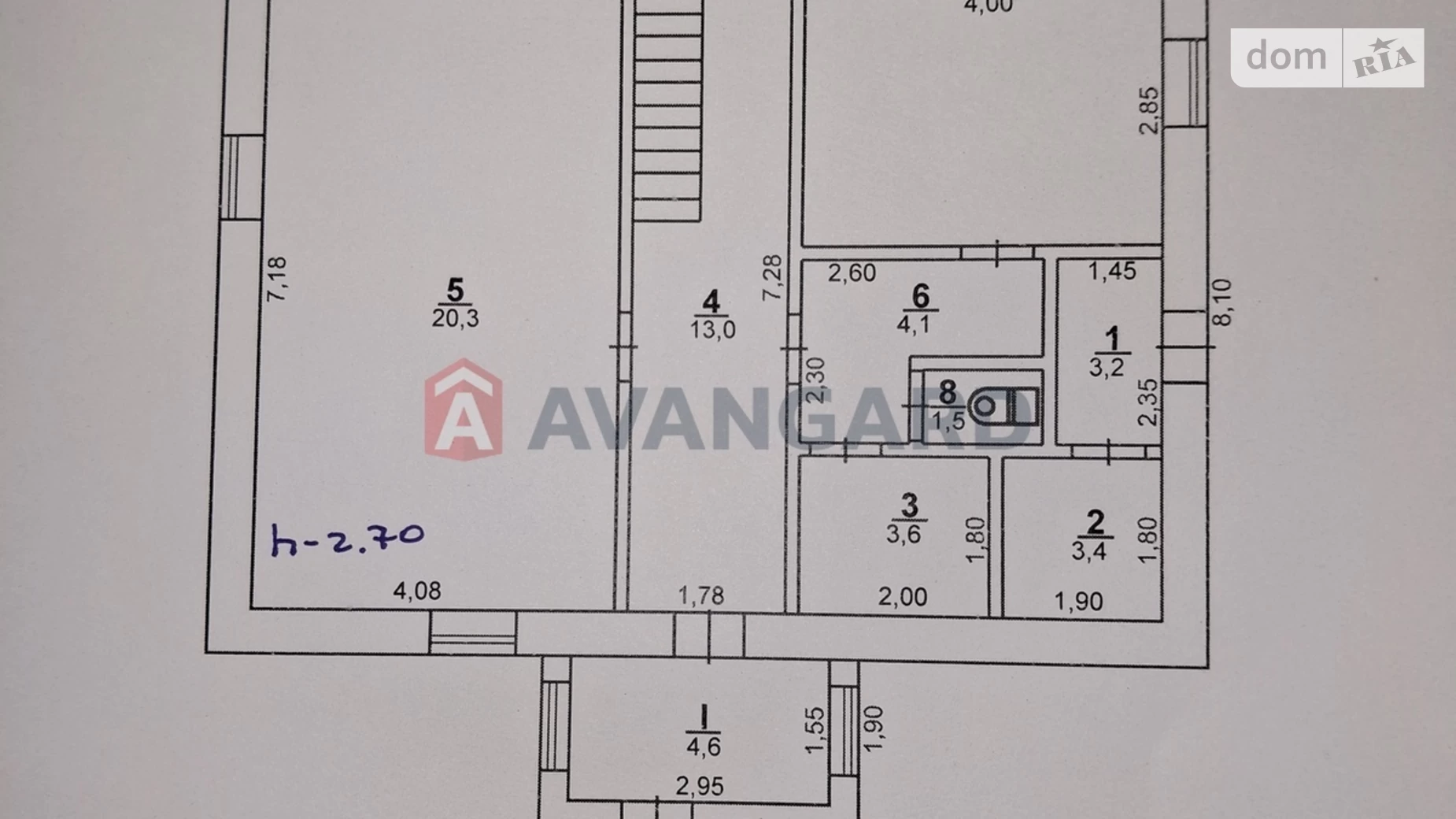 Продается дом на 2 этажа 147.7 кв. м с бассейном, цена: 16000 $ - фото 4