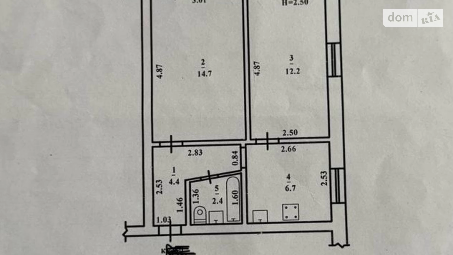 Продається 2-кімнатна квартира 43 кв. м у Одесі, вул. Івана і Юрія Лип - фото 3