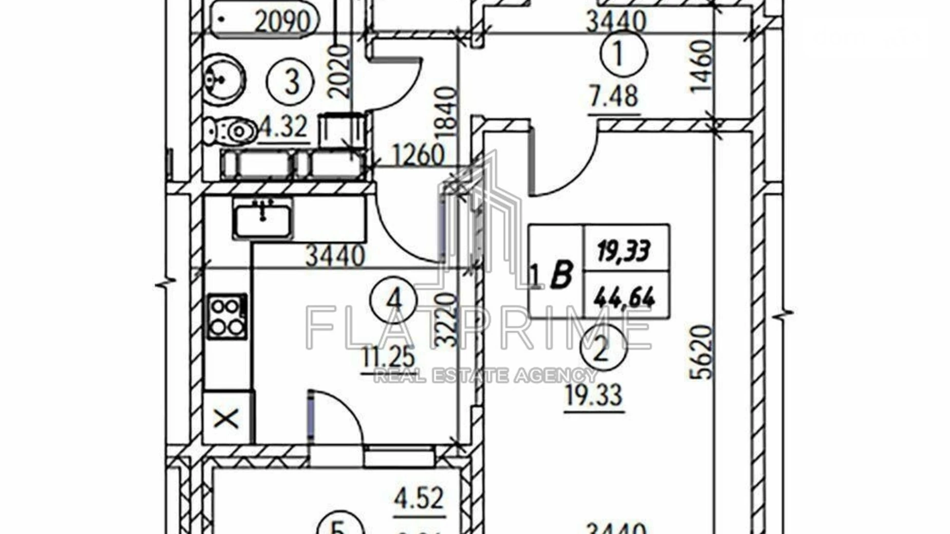 Продается 1-комнатная квартира 44 кв. м в Киеве, ул. Коноплянская, 22А - фото 2