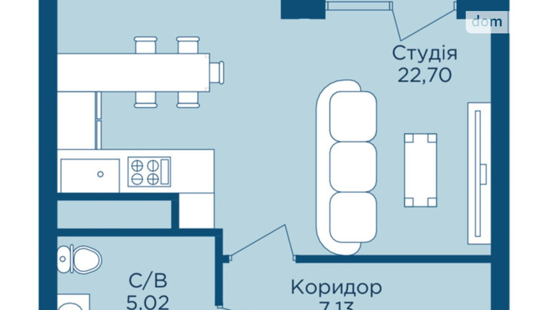 Продається 1-кімнатна квартира 35.73 кв. м у Крихівцях, вул. Фізкультурна, 27 - фото 2