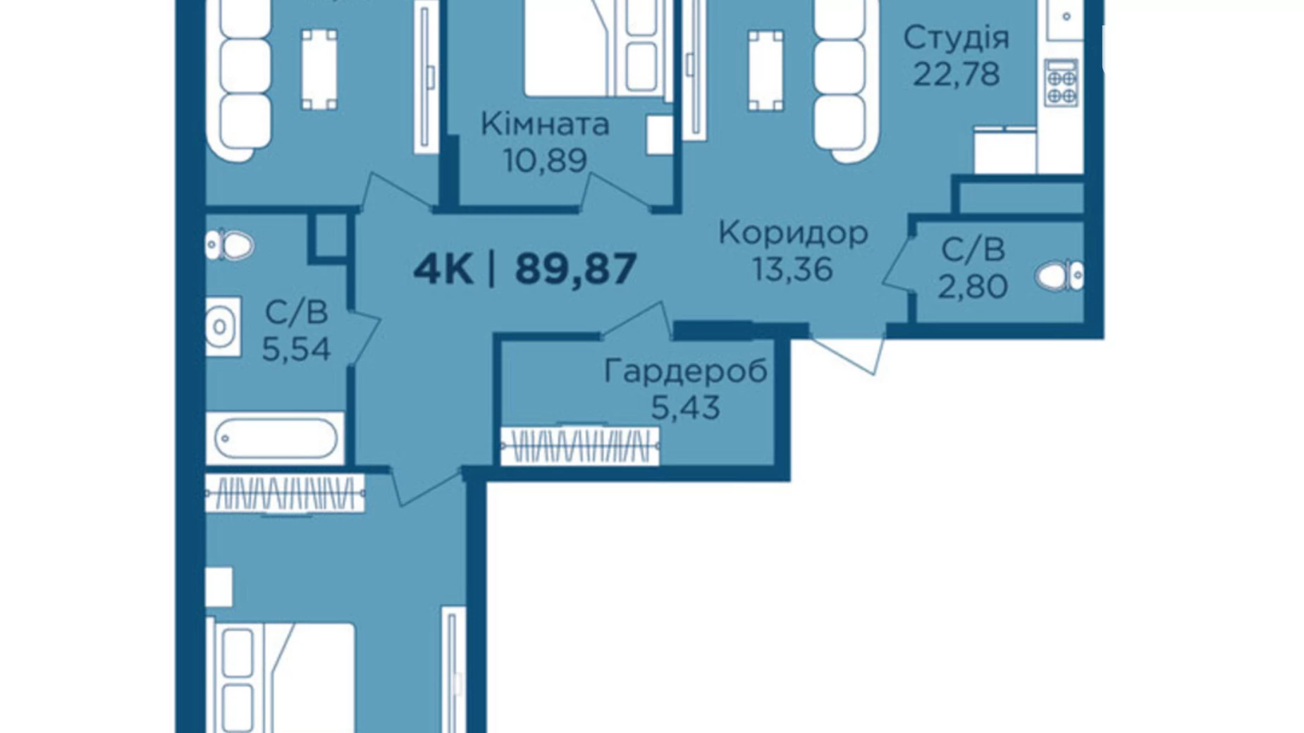 Продается 4-комнатная квартира 89.87 кв. м в Криховцах, ул. Физкультурная, 27 - фото 5