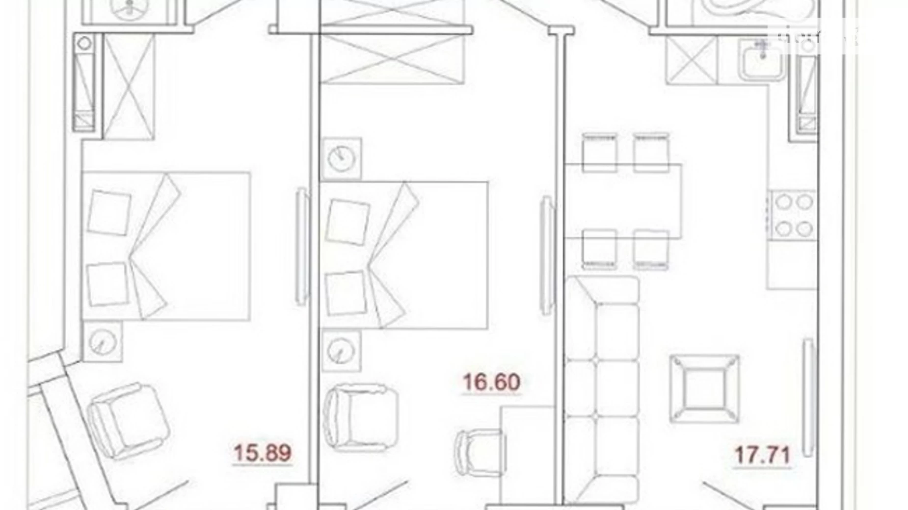 Продается 2-комнатная квартира 74 кв. м в Одессе, пер. Ванный, 1 - фото 3