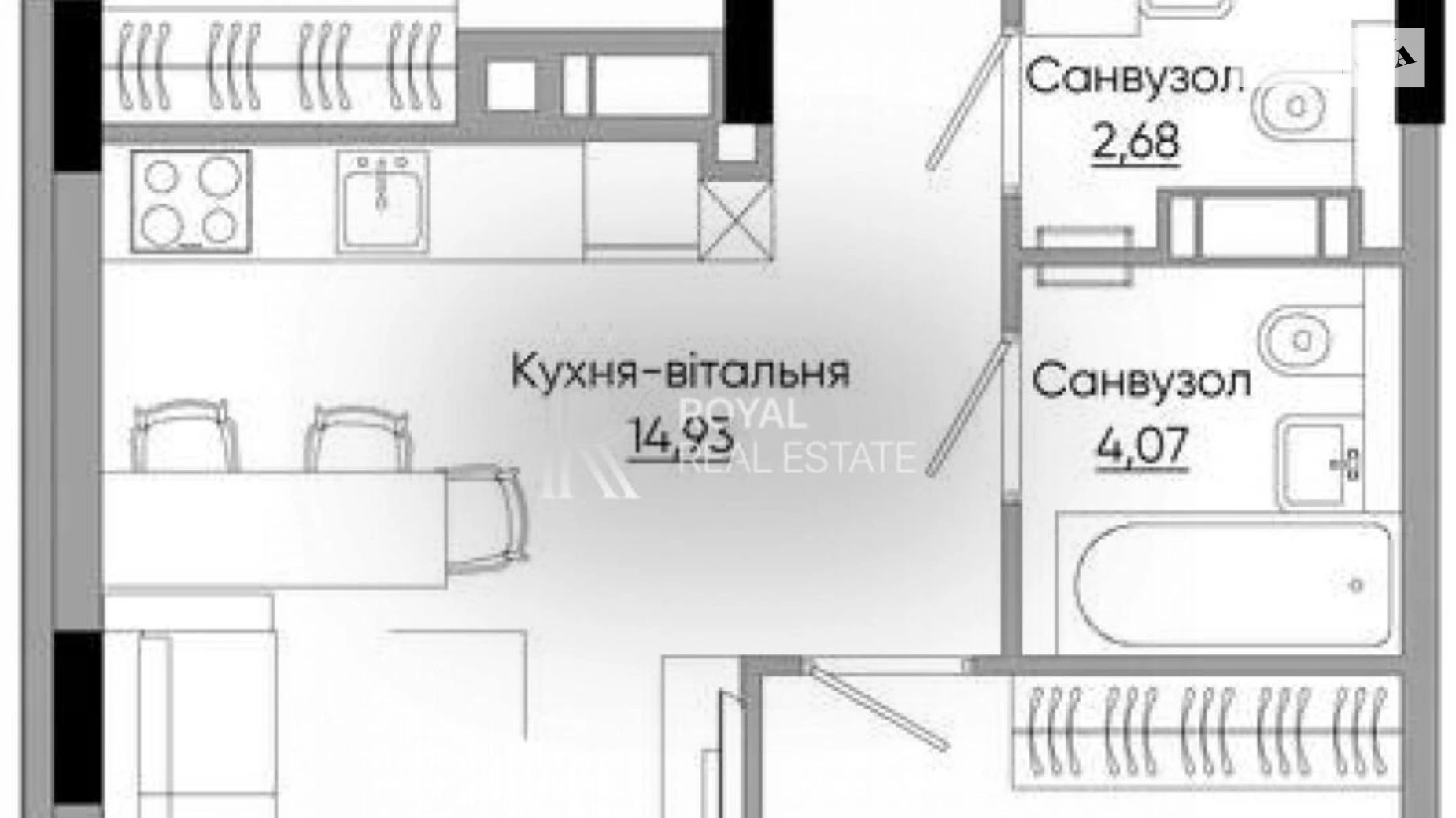 Продается 2-комнатная квартира 57 кв. м в Киеве, ул. Берковецкая, 4Д - фото 2