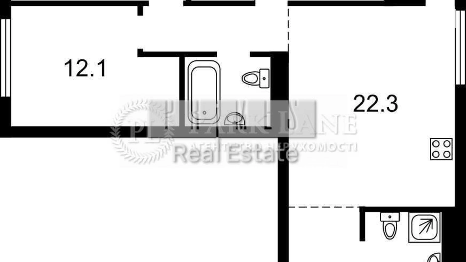 Продается 3-комнатная квартира 89 кв. м в Киеве, Кольцевая дор., 1 - фото 3