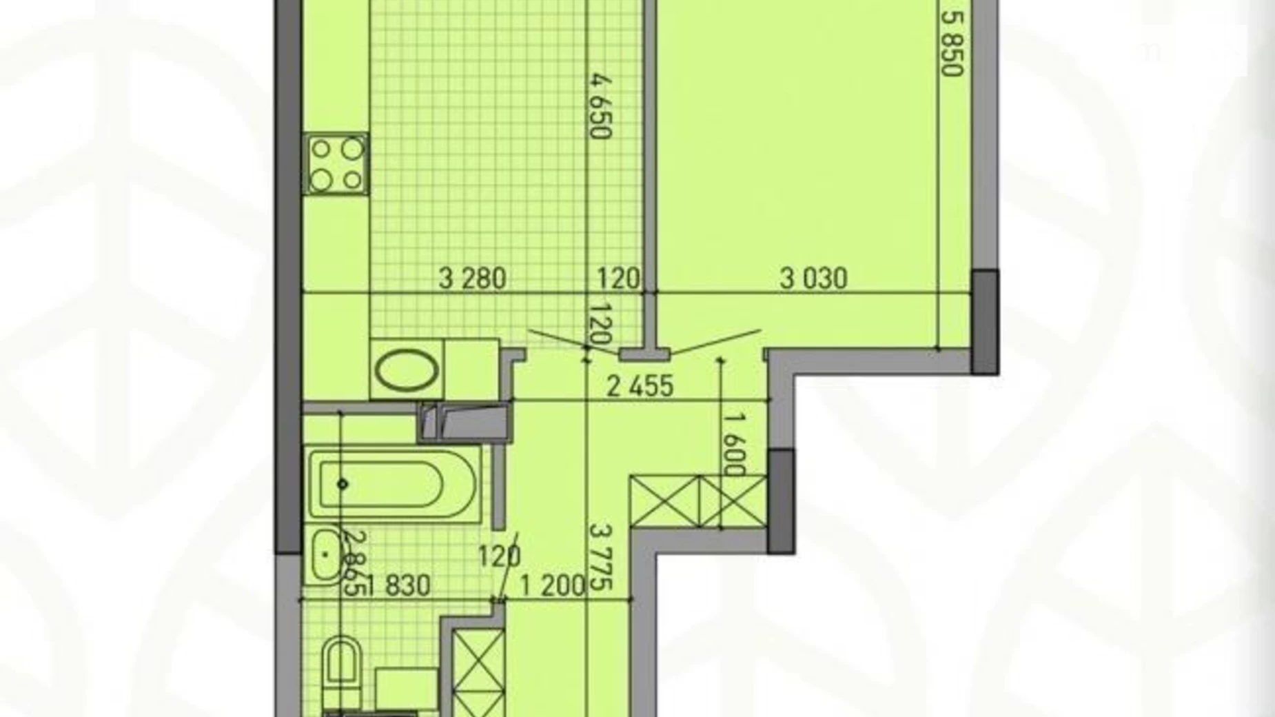 Продается 1-комнатная квартира 49 кв. м в Киеве, ул. Вышгородская, 45Г - фото 5