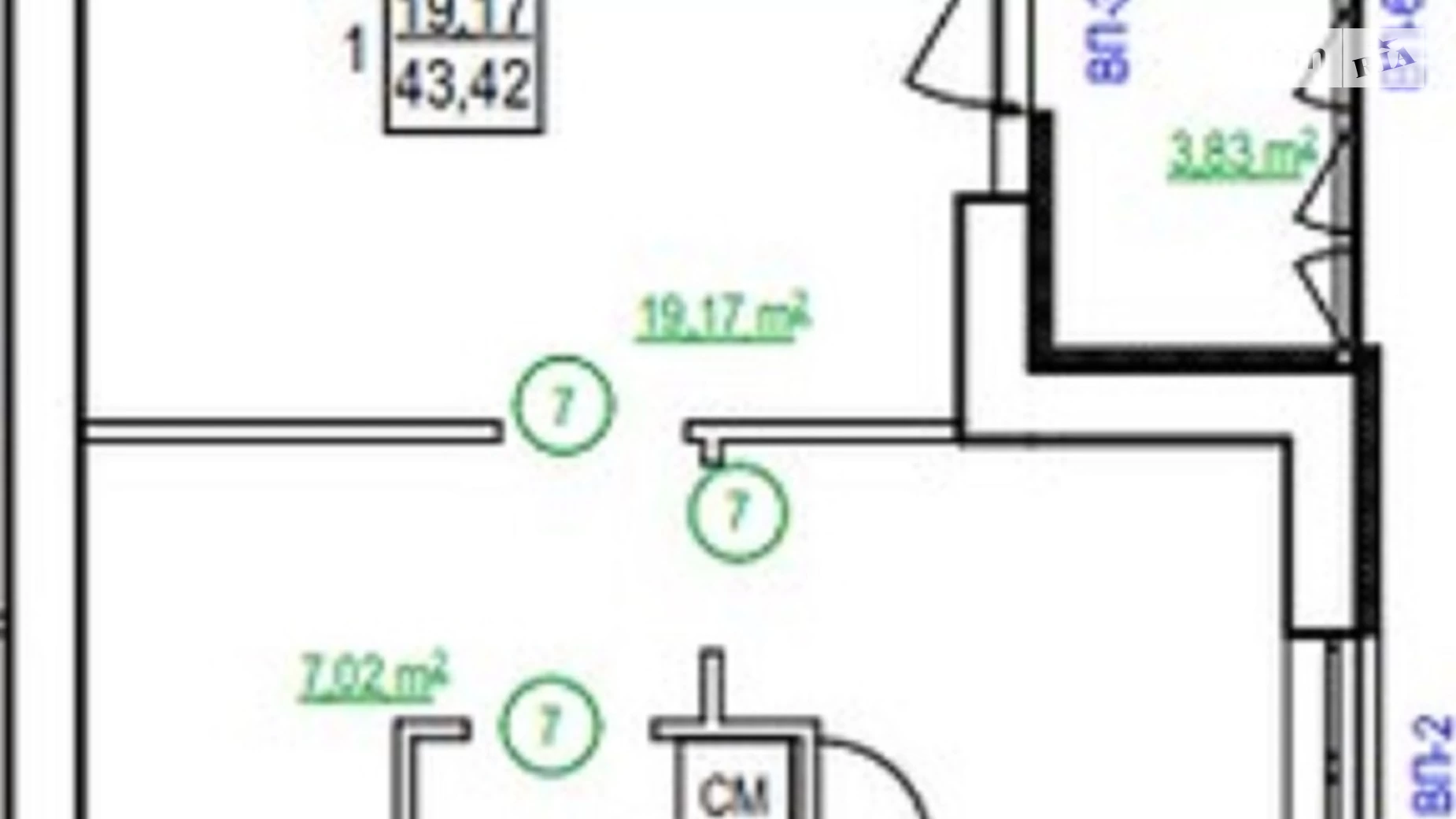 Продается 1-комнатная квартира 43 кв. м в Харькове, ул. Борткевича, 11 - фото 2