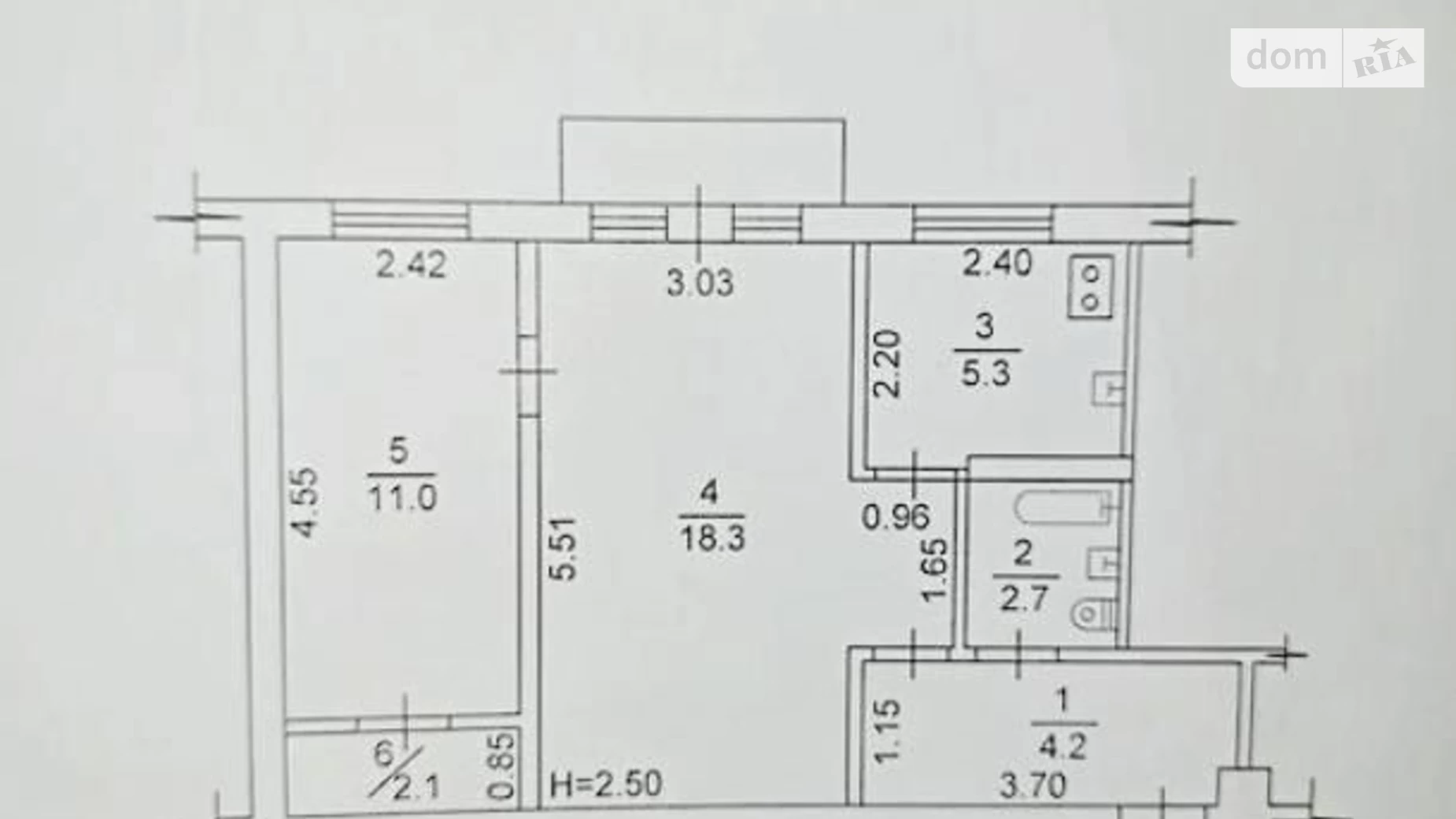 Продається 2-кімнатна квартира 44 кв. м у Харкові, просп. Григоренка Петра, 21 - фото 5