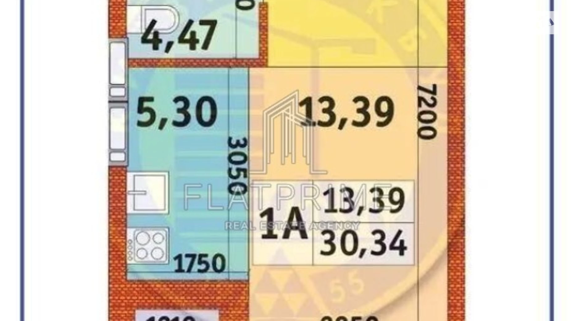 Продається 1-кімнатна квартира 30.6 кв. м у Києві, вул. Квітки Цисик, 32 - фото 3