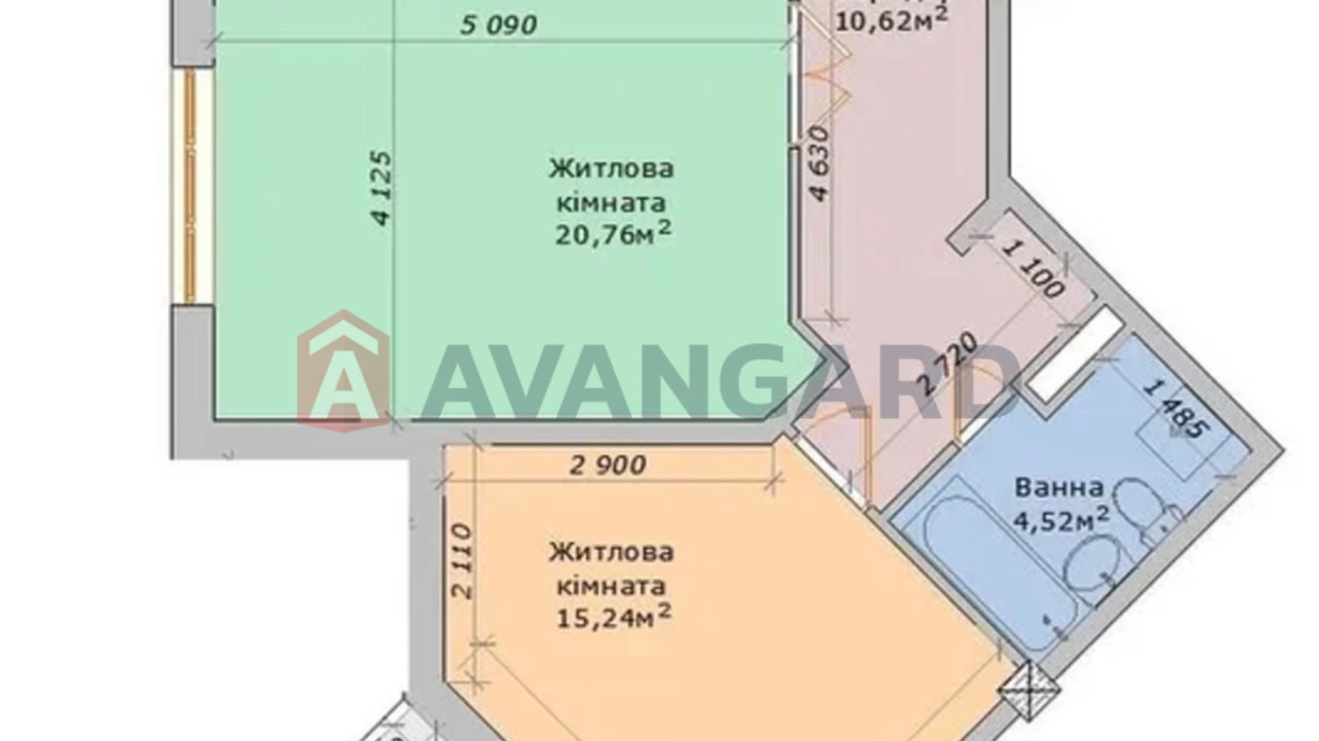 Продається 2-кімнатна квартира 76 кв. м у Черкасах, вул. Грушевського Михайла, 110 - фото 2