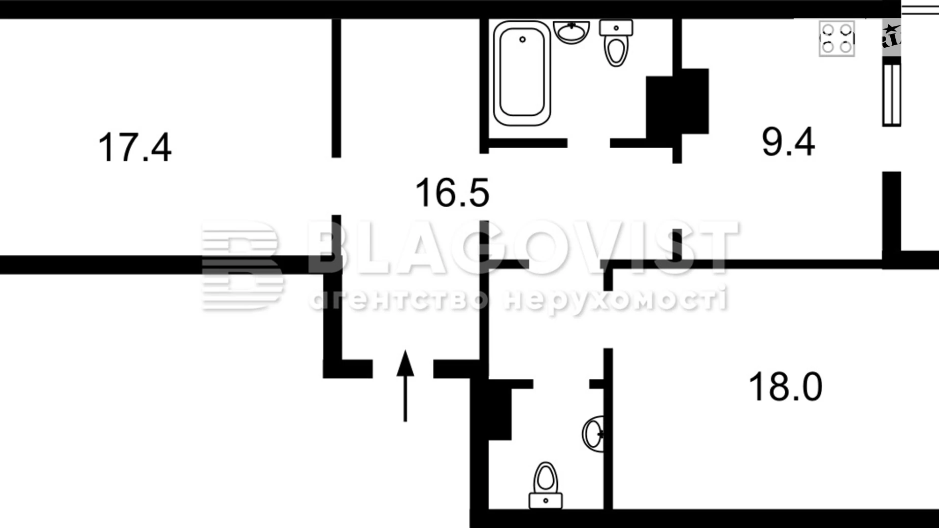 Продается 2-комнатная квартира 70 кв. м в Киеве, цена: 133000 $ - фото 3