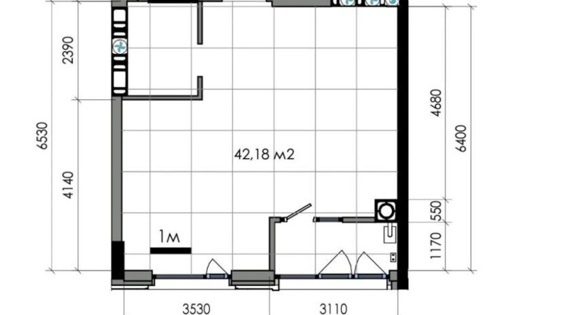 Продается 2-комнатная квартира 42 кв. м в Днепре, ул. Костомаровская, 1А - фото 3