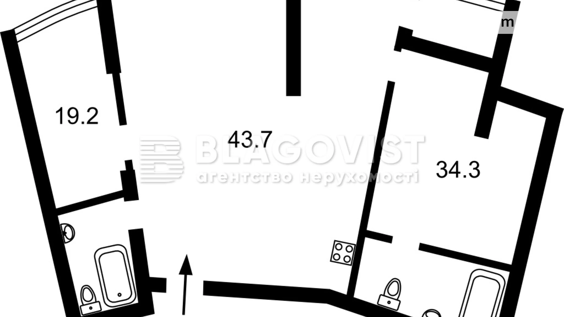Продается 3-комнатная квартира 122 кв. м в Киеве, ул. Бусловская, 12 - фото 2